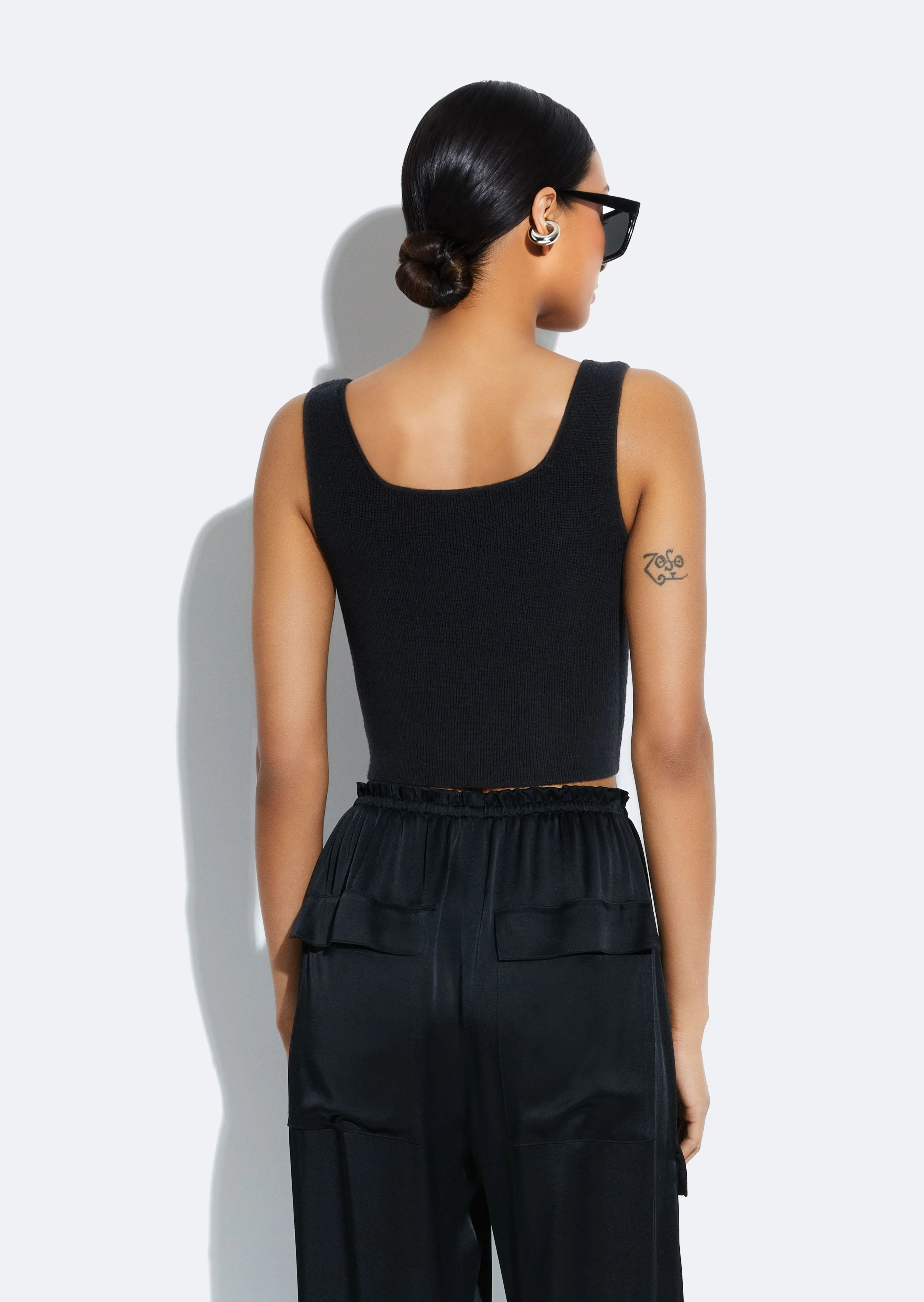 Merino Cropped Tank sold by LAPOINTE product image thumbnail 2