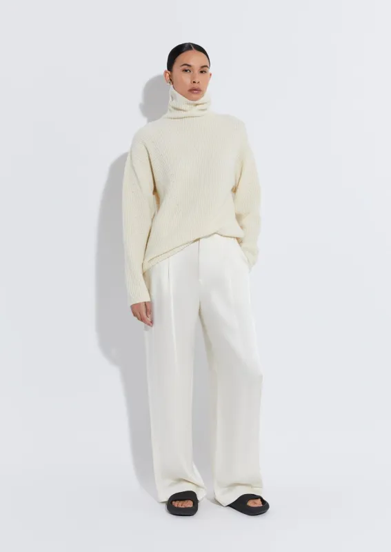 Cashmere Silk Turtleneck made by LAPOINTE