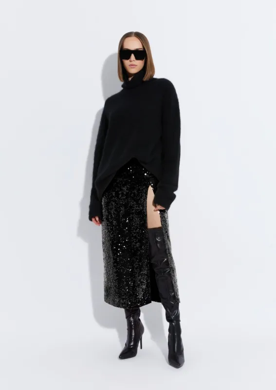 Cashmere Silk Turtleneck made by LAPOINTE