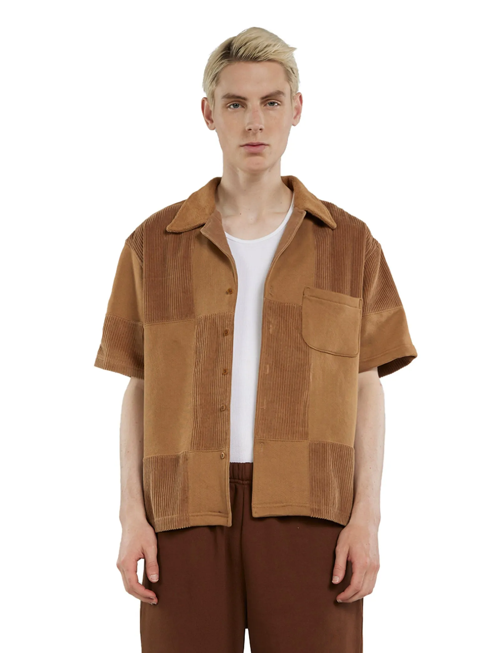 Patchwork Short Sleeve Cuban sold by LES TIEN
