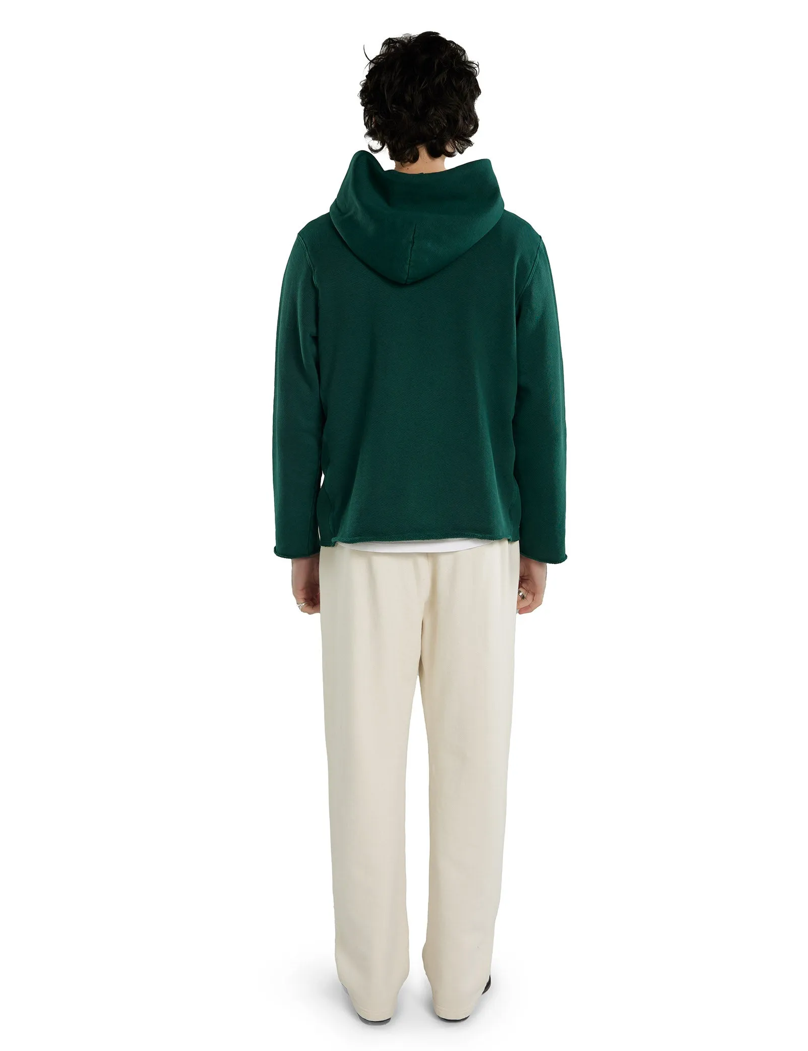 Heavyweight Raw Zip Hoodie sold by LES TIEN product image thumbnail 4