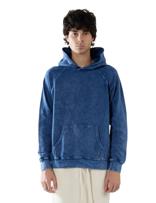 Piqué Raglan Hoodie made by LES TIEN