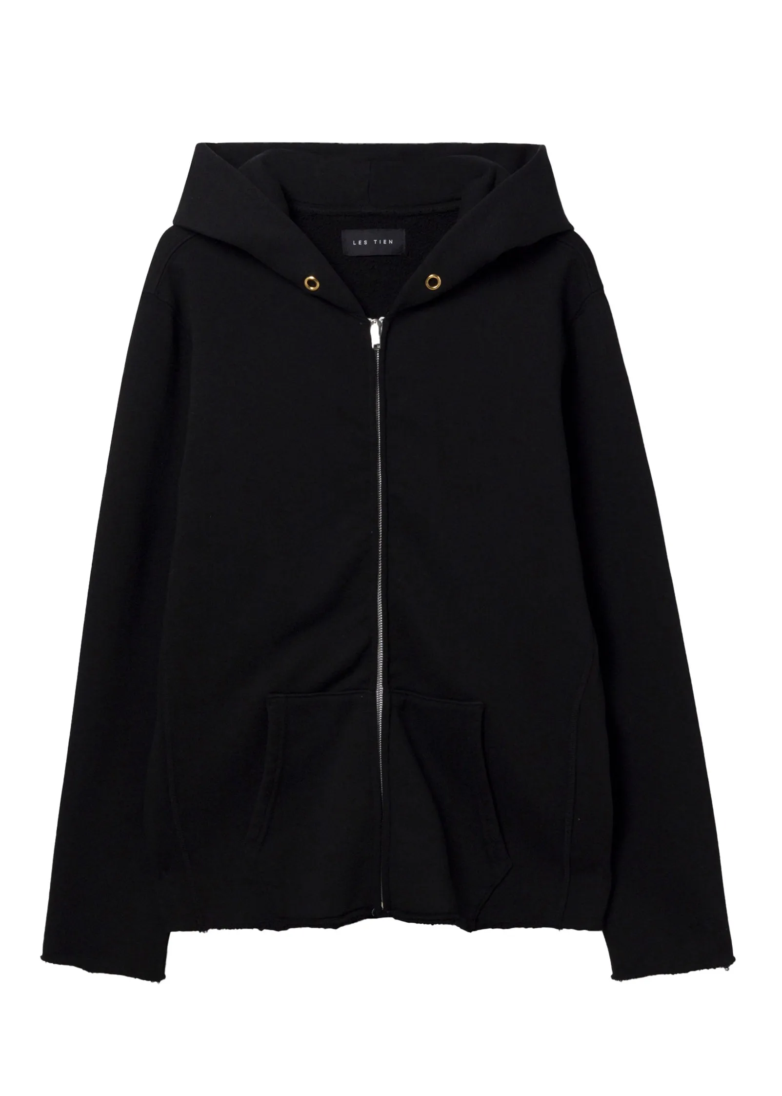 Heavyweight Raw Zip Hoodie sold by LES TIEN product image thumbnail 2
