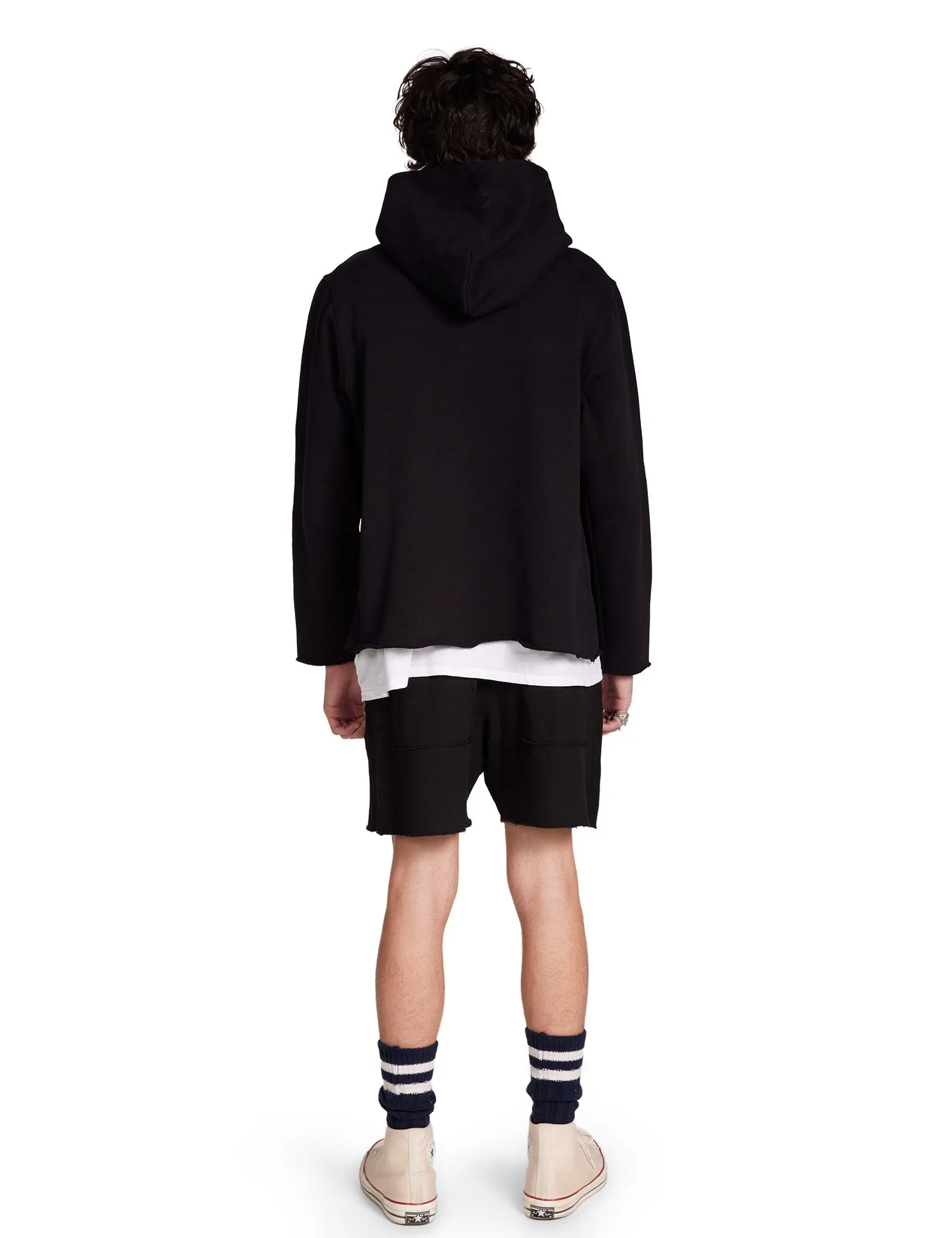Heavyweight Raw Zip Hoodie sold by LES TIEN product image thumbnail 5
