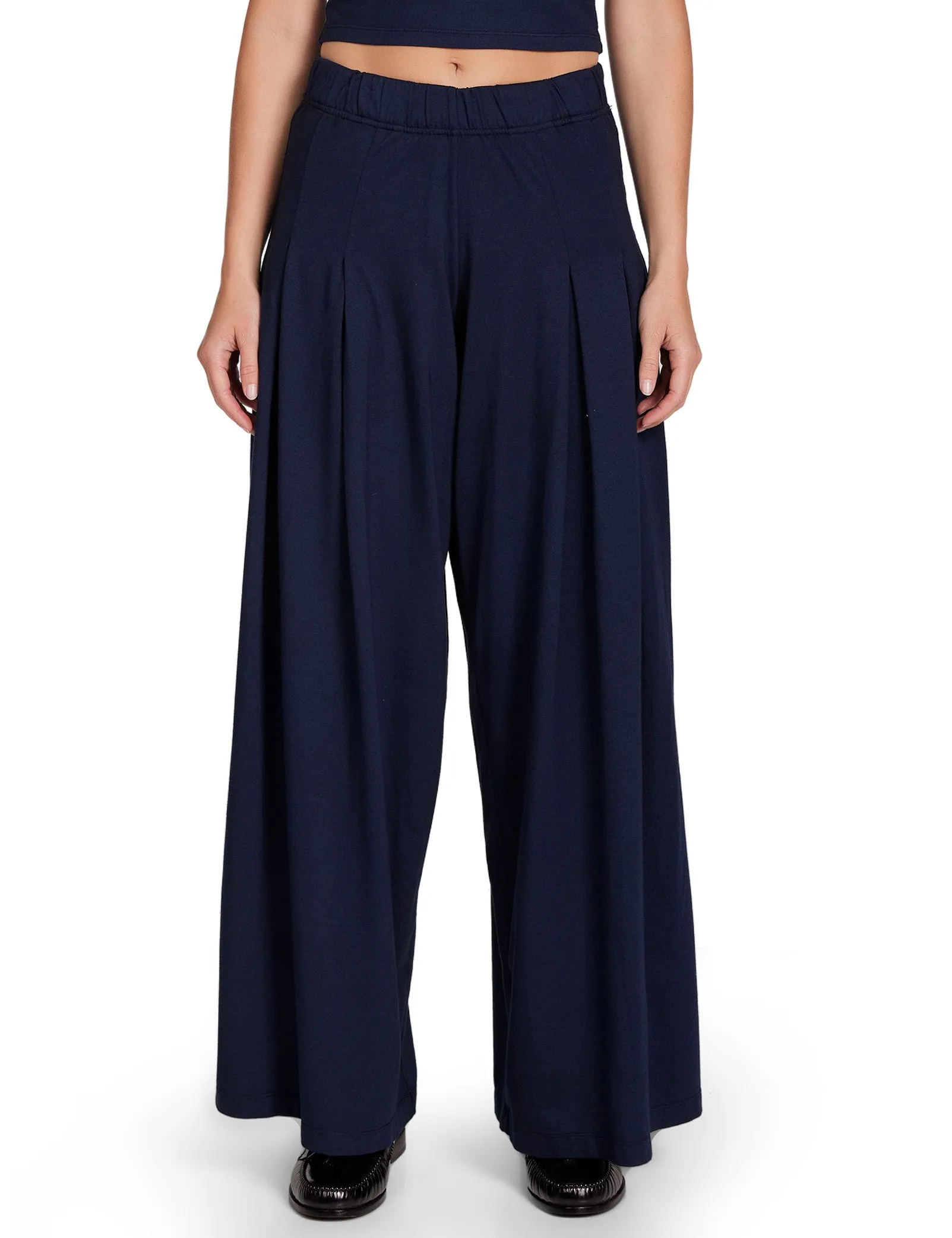 Julia Pleated Palazzo Pant sold by LES TIEN