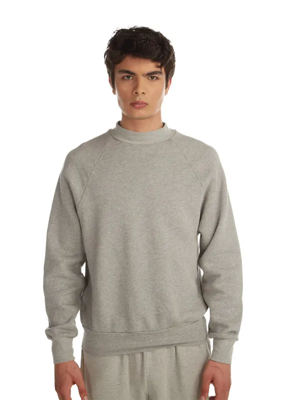 Heavyweight Mock Neck Raglan made by LES TIEN