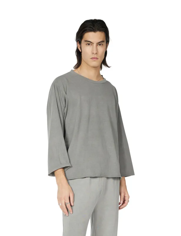 Organic Oversized Long Sleeve Tee made by LES TIEN