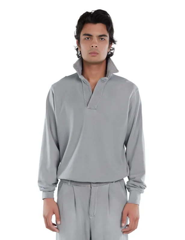 French Terry Banded Polo made by LES TIEN