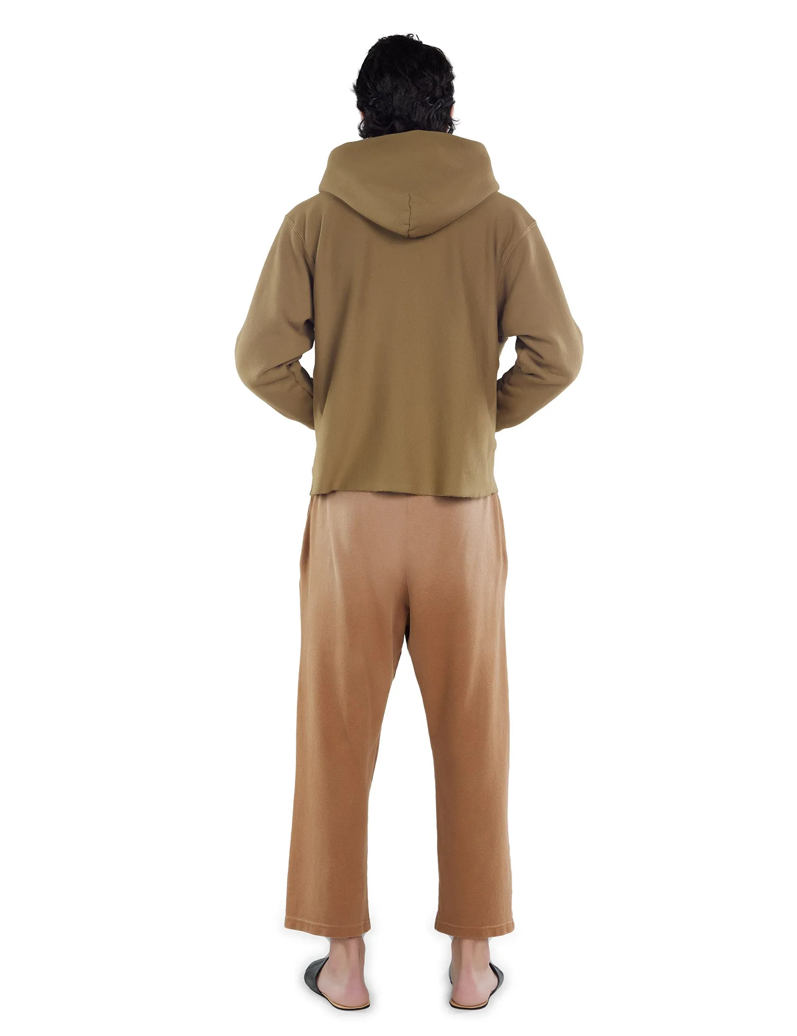 Heavyweight Raw Cropped Hoodie sold by LES TIEN product image thumbnail 4