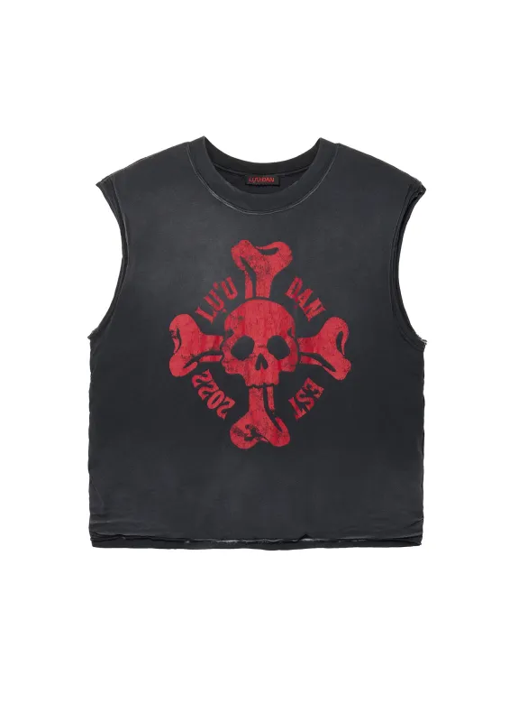 WADDED SLEEVELESS TEE made by LUU DAN