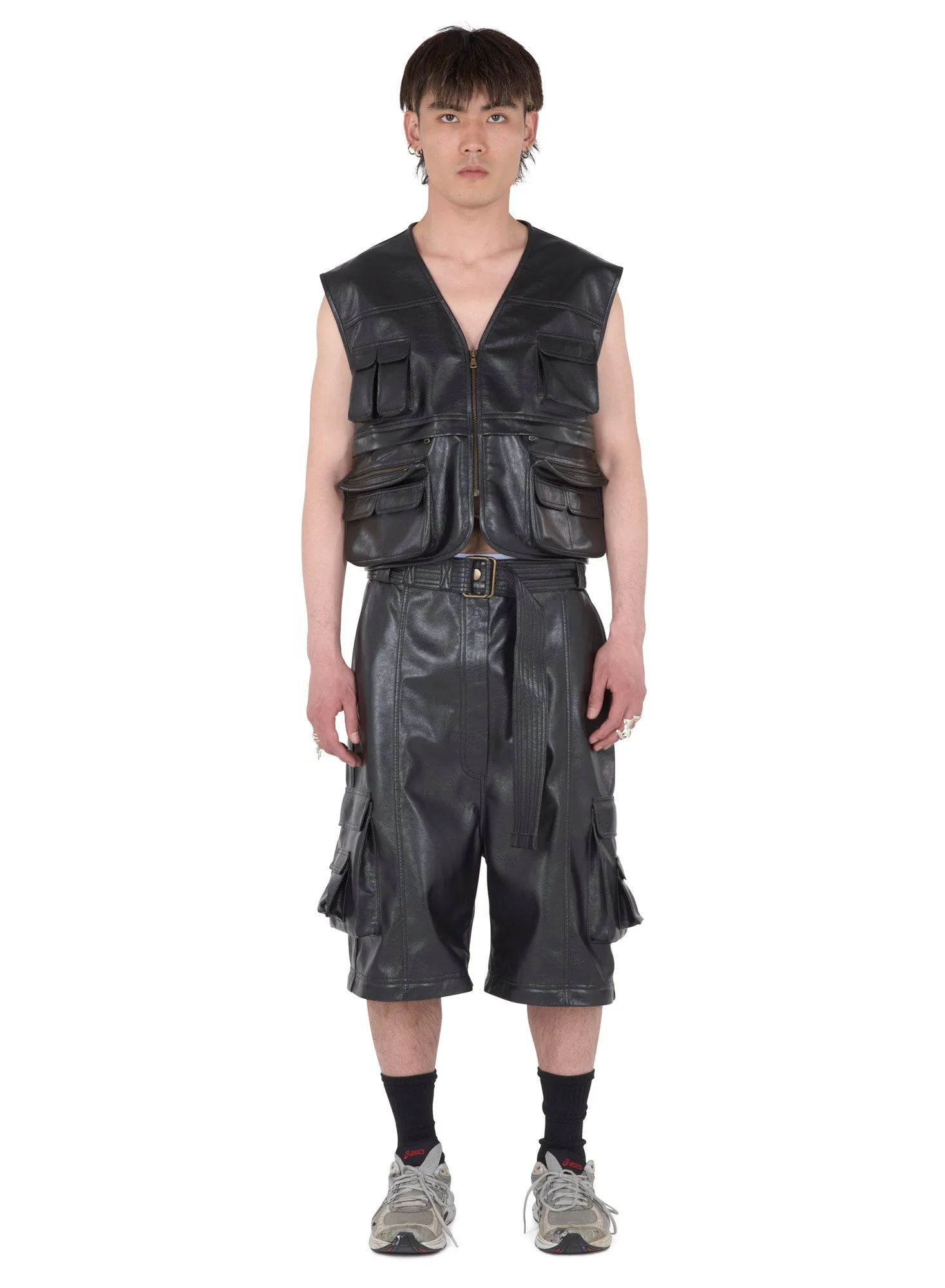 LEATHER CARGO VEST sold by LUU DAN product image thumbnail 2