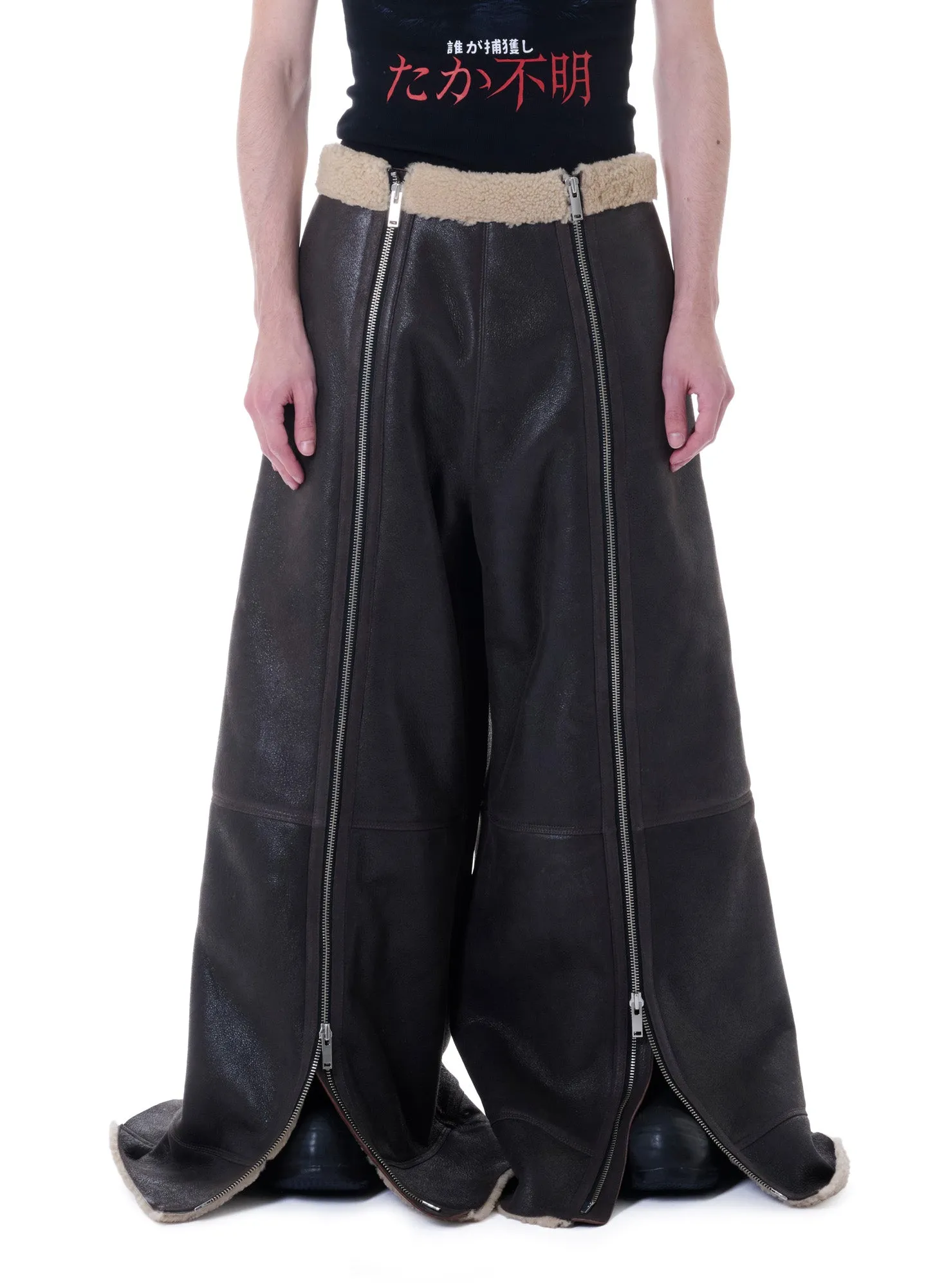 SHEARLING FLIGHT PANTS sold by LUU DAN product image thumbnail 3