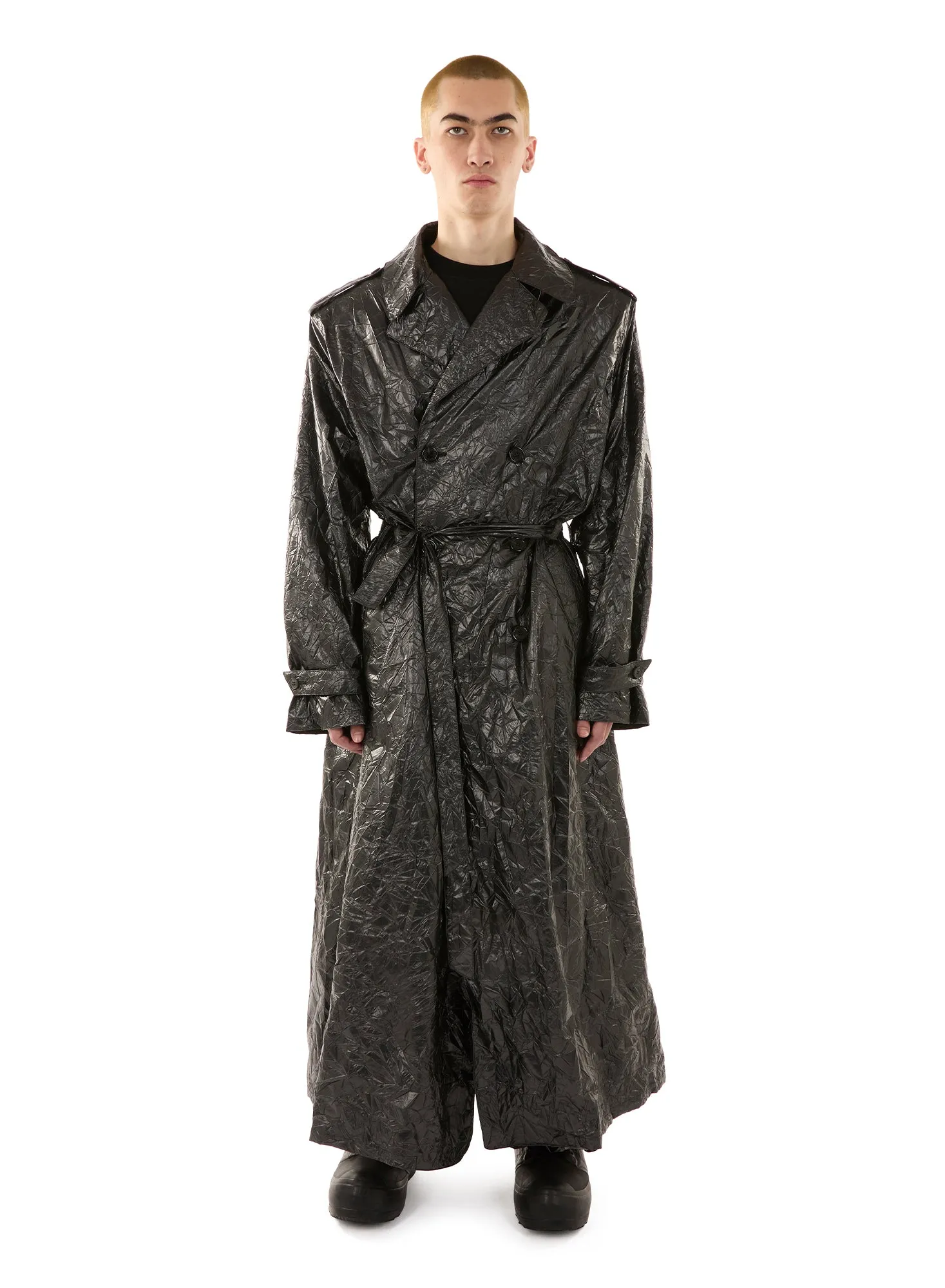 CRUMPLE TERROR TRENCH sold by LUU DAN product image thumbnail 2
