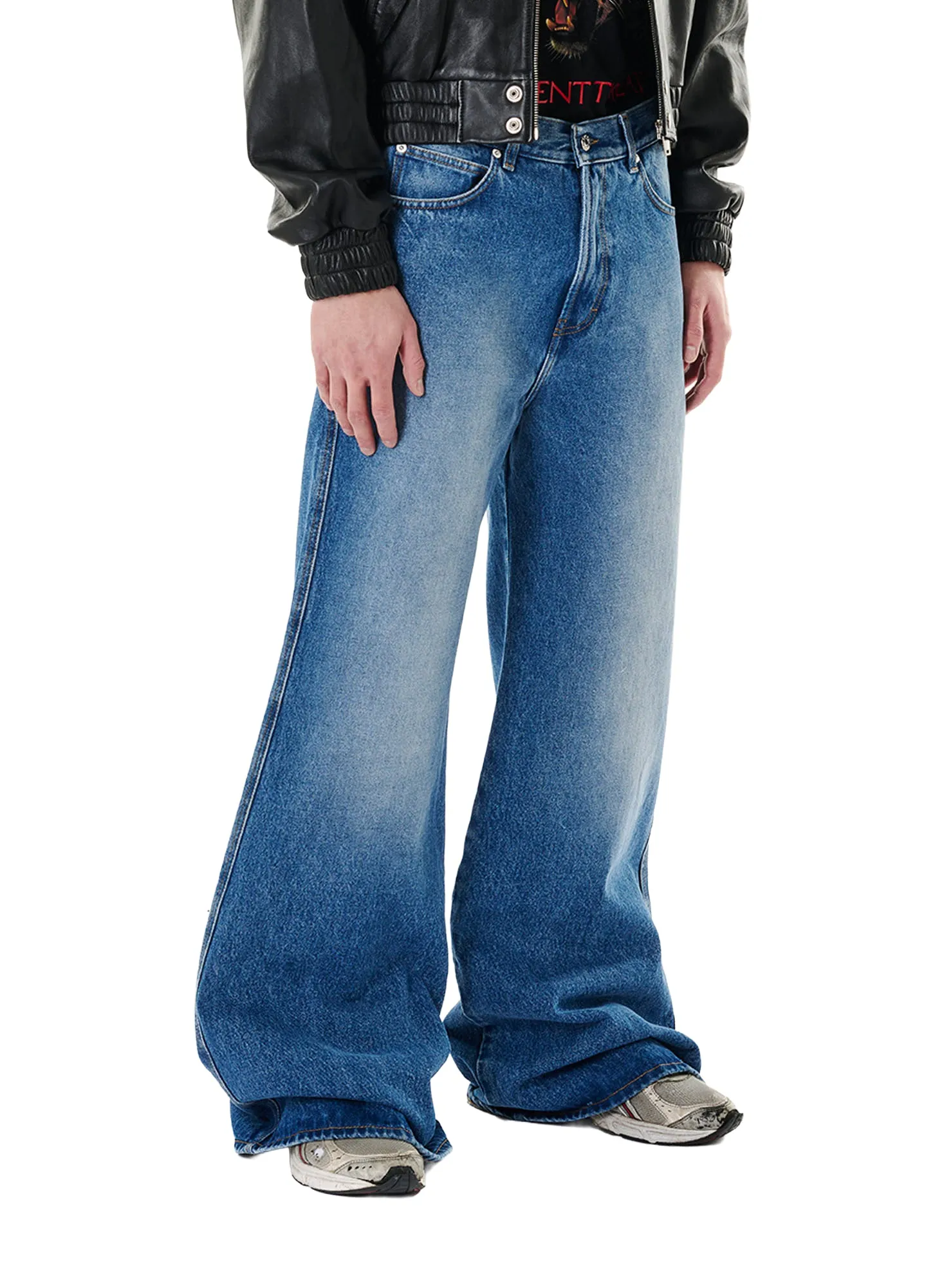 DENIM PHAT PANTS sold by LUU DAN product image thumbnail 4