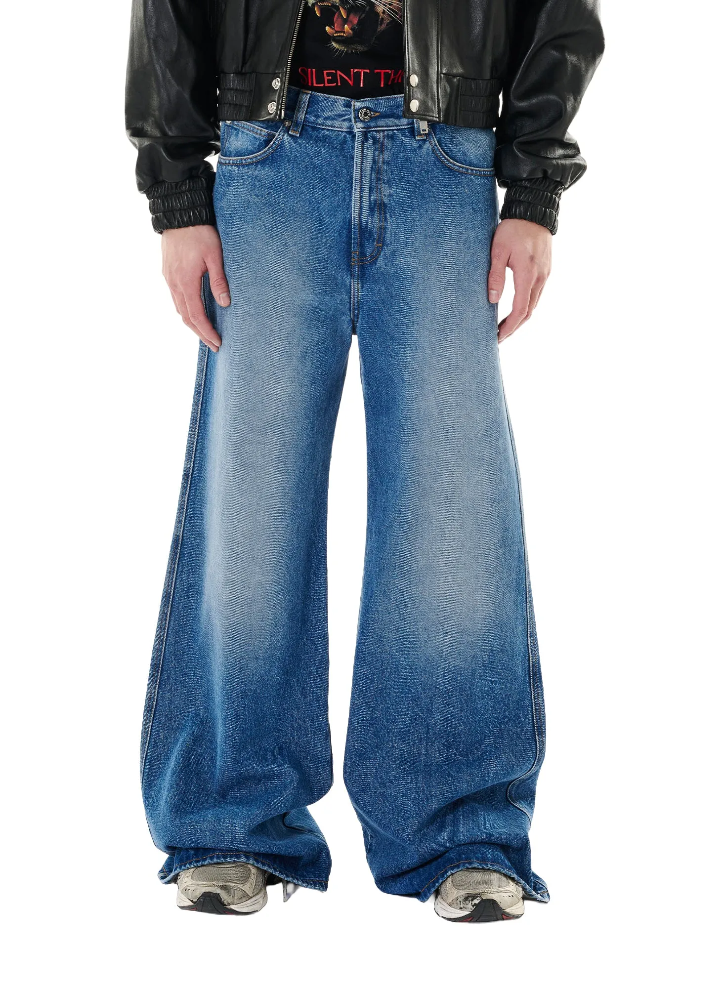 DENIM PHAT PANTS sold by LUU DAN product image thumbnail 3
