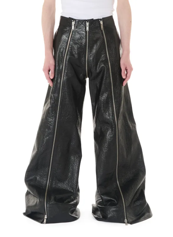 LEATHER FLIGHT PANTS made by LUU DAN