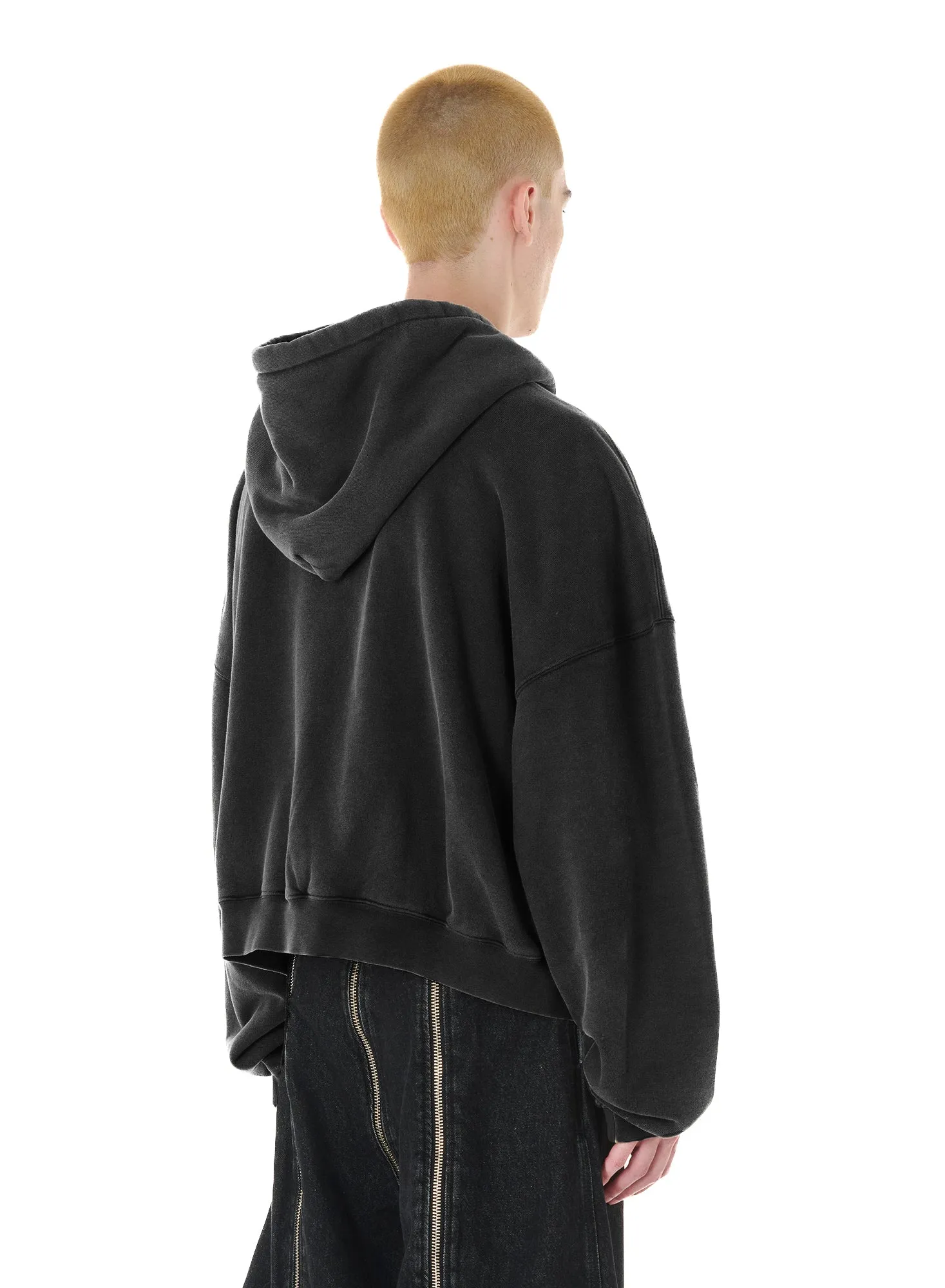 WASHED ZIP HOODIE sold by LUU DAN product image thumbnail 4