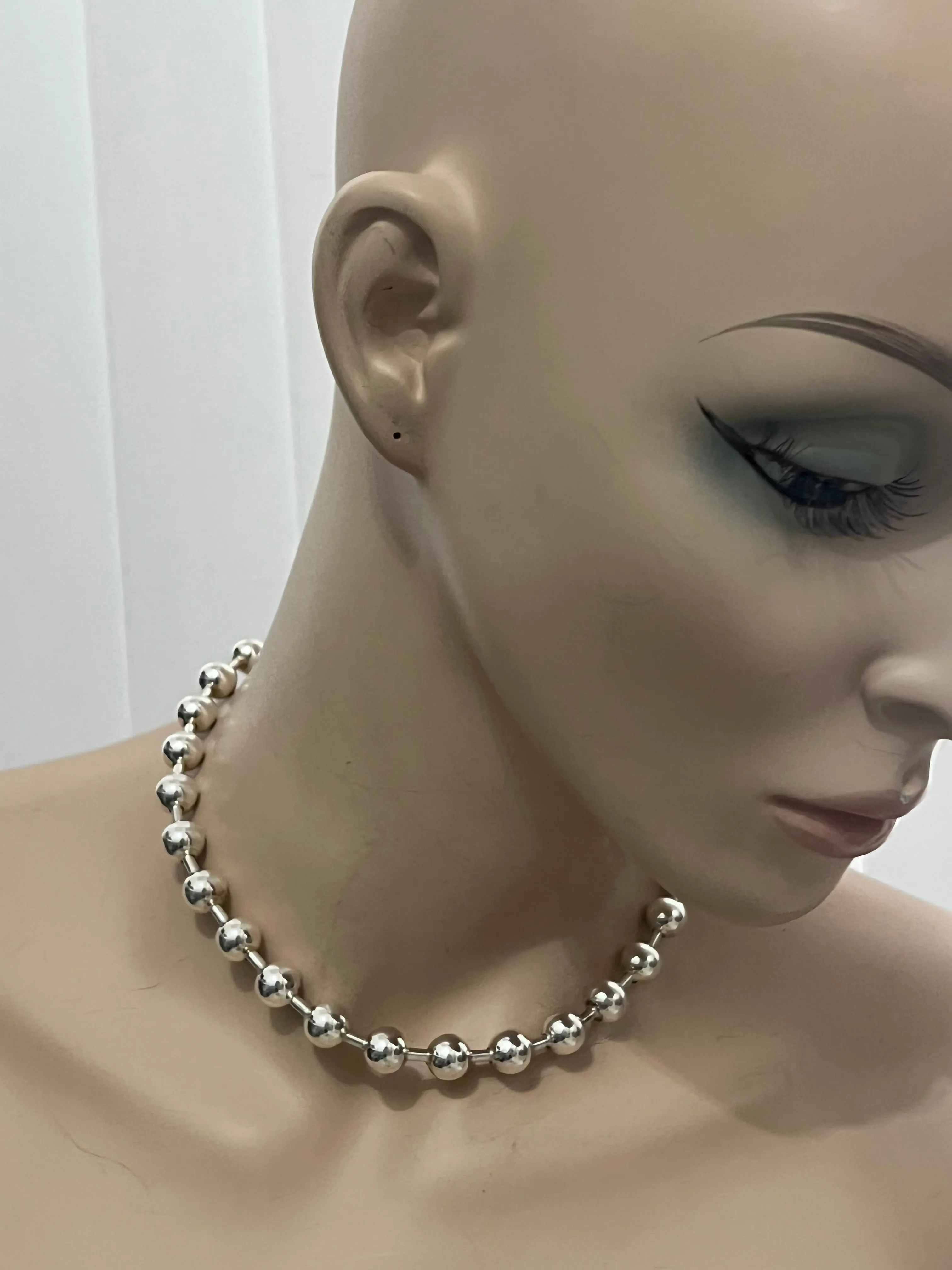 XL STERLING SILVER BALL CHAIN sold by MARTINE ALI product image thumbnail 5