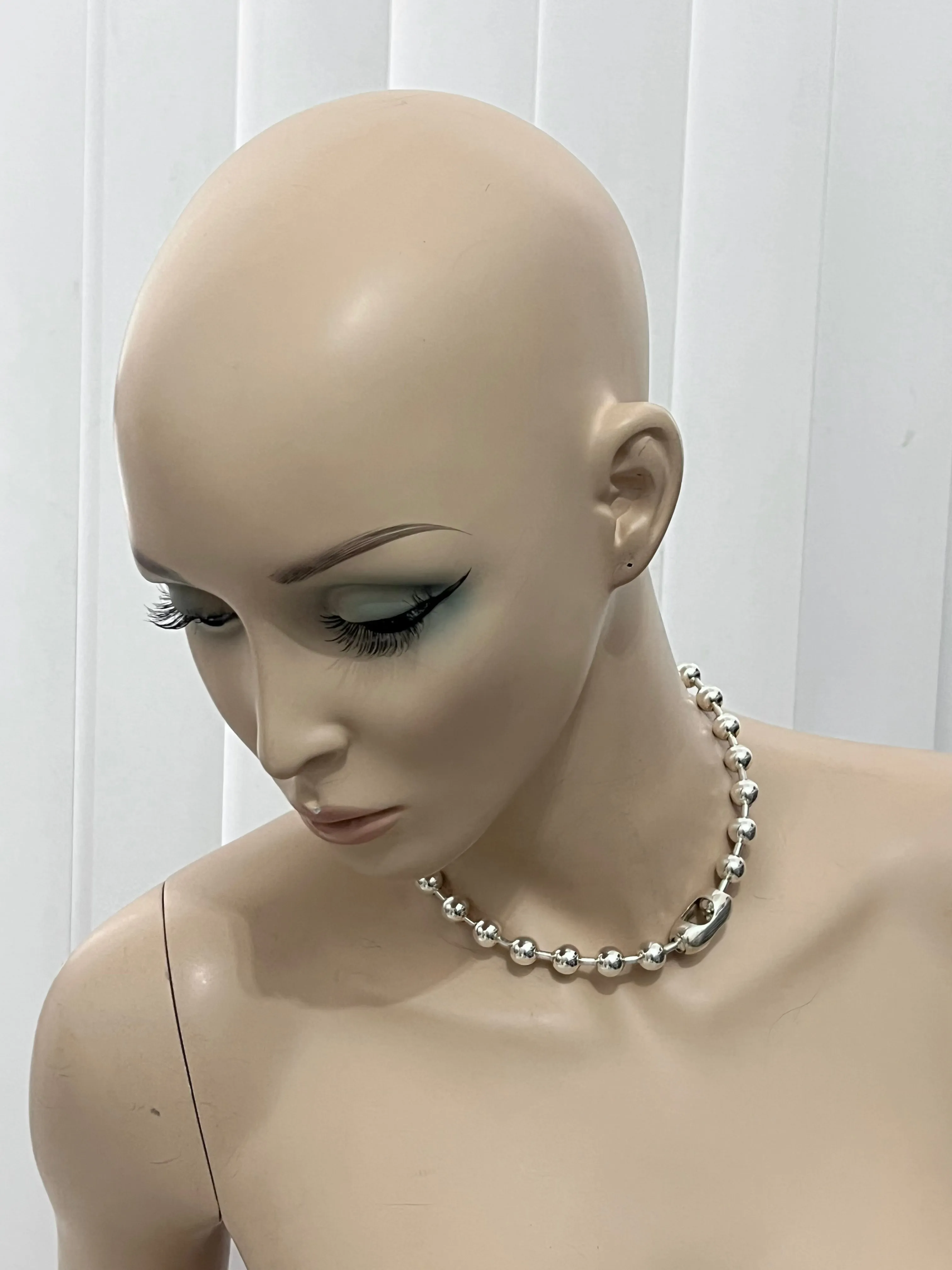 XL STERLING SILVER BALL CHAIN sold by MARTINE ALI product image thumbnail 2
