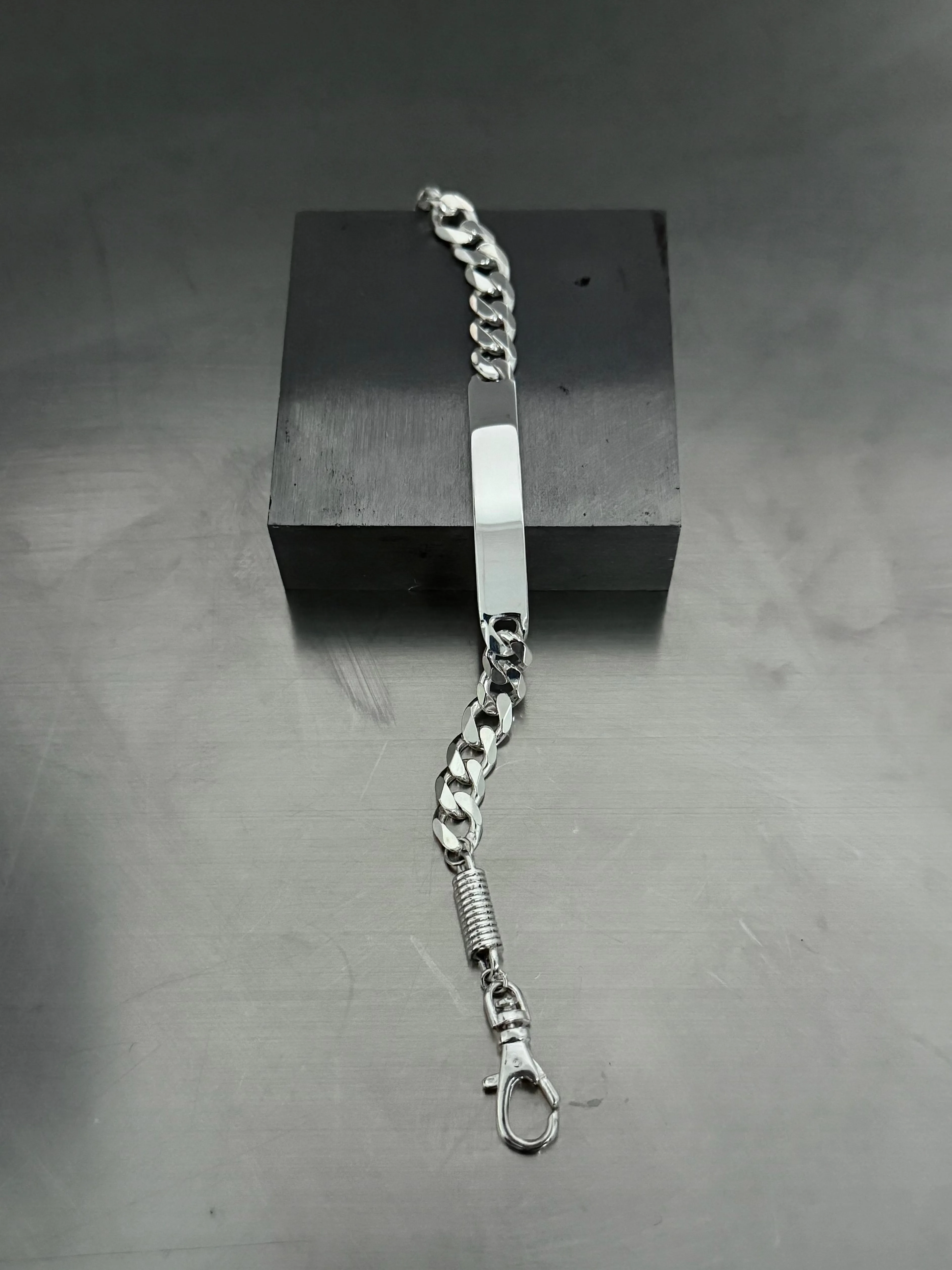 CUBAN SPRING ID BRACELET sold by MARTINE ALI