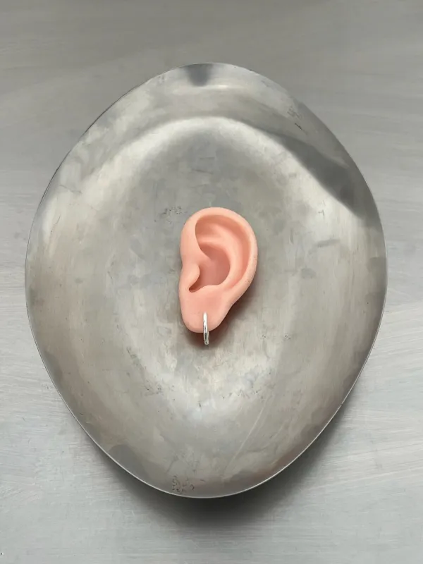 SIGNATURE SILVER HOOP made by MARTINE ALI