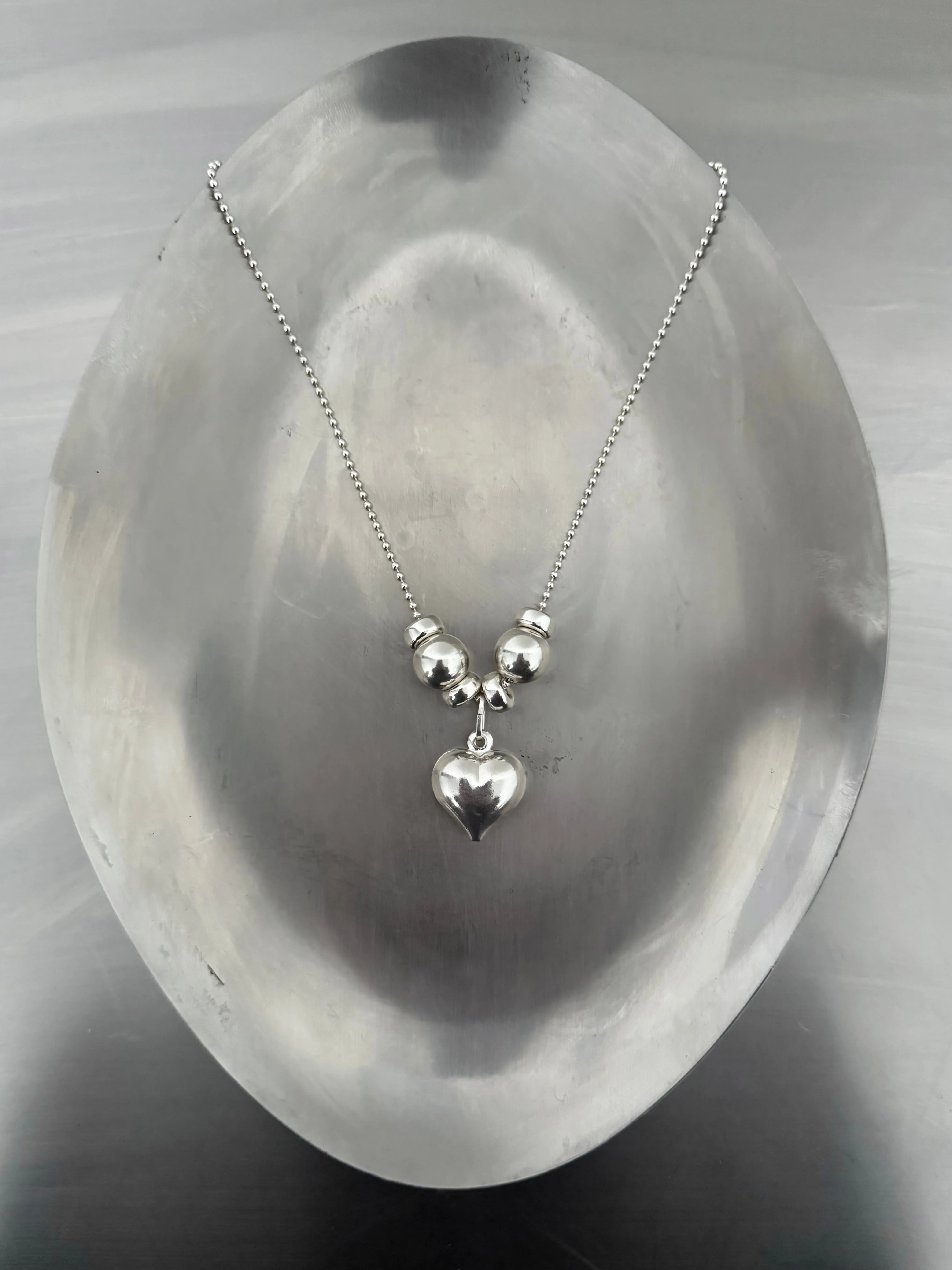 HEART BEAD BALL NECKLACE sold by MARTINE ALI