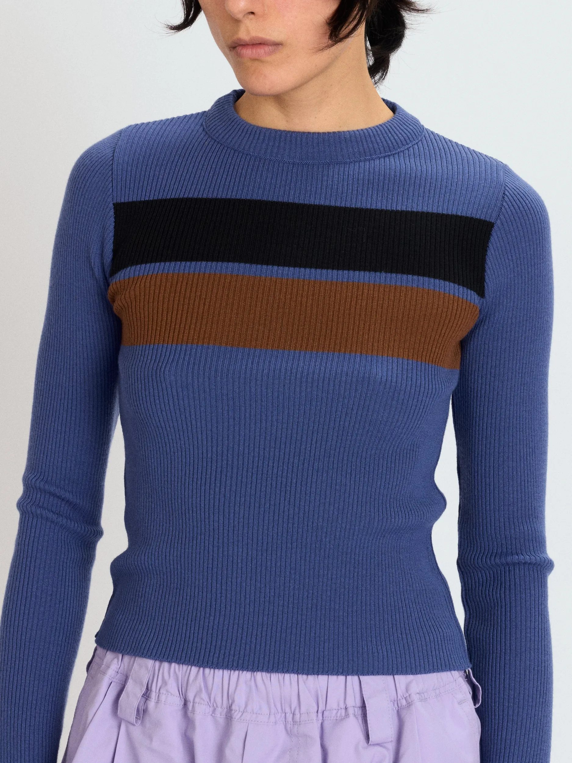 Striped Rib Knit Top sold by Meryll Rogge product image thumbnail 2