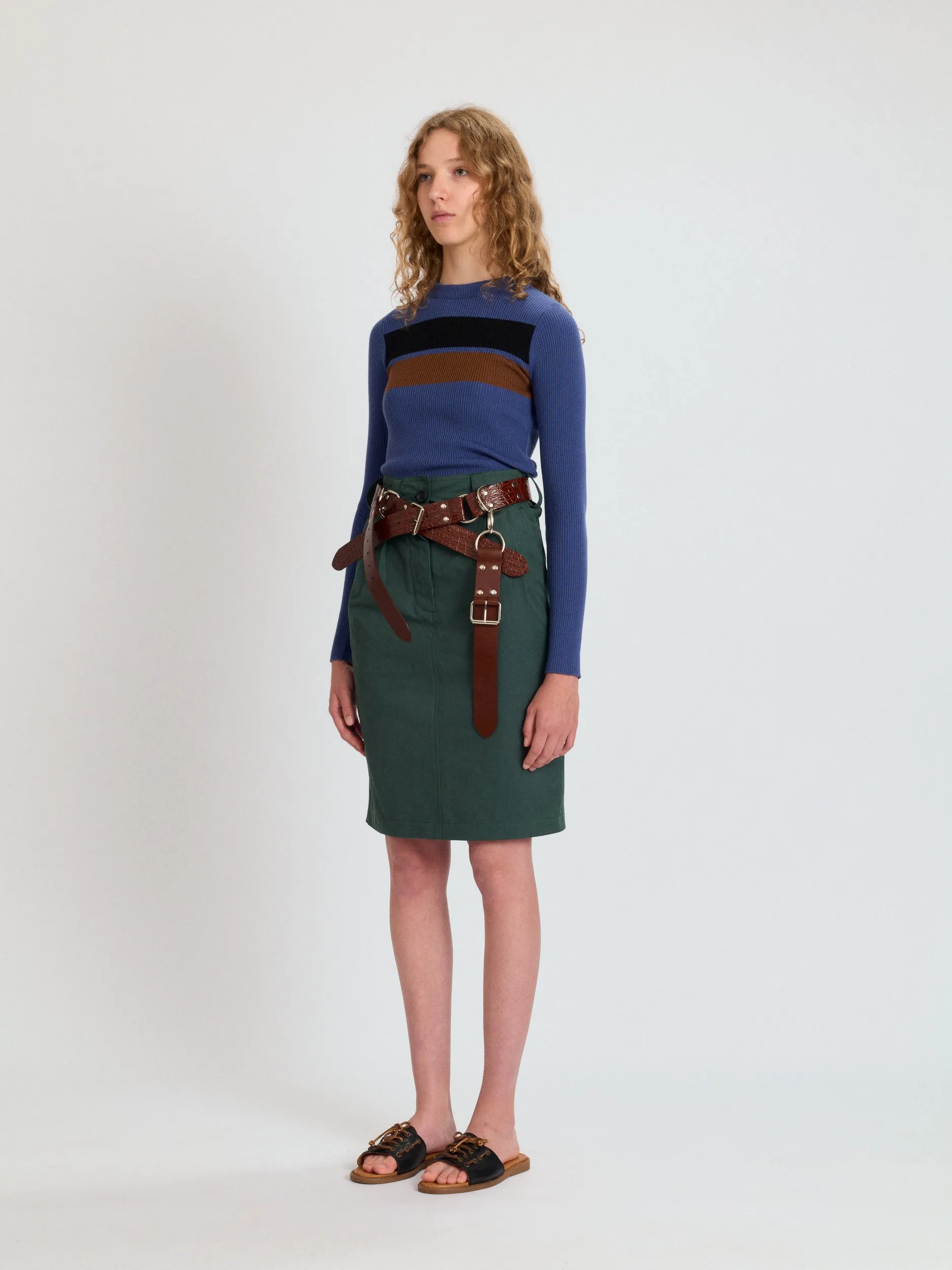 Chino Pencil Skirt sold by Meryll Rogge product image thumbnail 5