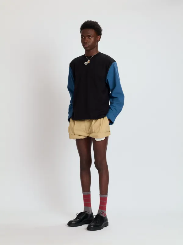 T-Shirt with Shirting Sleeves made by Meryll Rogge