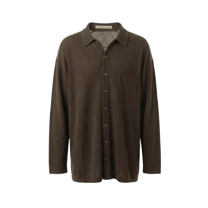 Pablo Unlined Felted Cashmere Shirt made by Meta Campania Collective