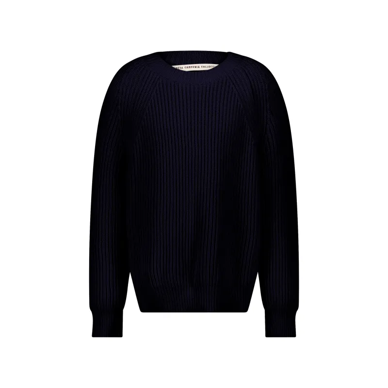Michel Exaggerated Rib Cotton Crew Neck made by Meta Campania Collective