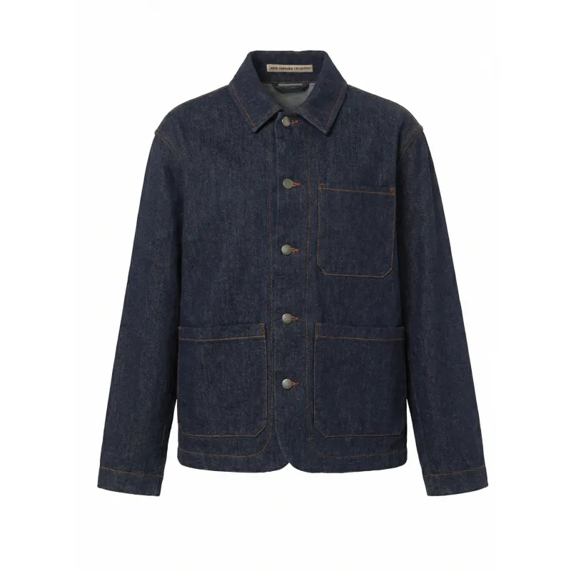 Julian Denim Cashmere Shirt Jacket made by Meta Campania Collective