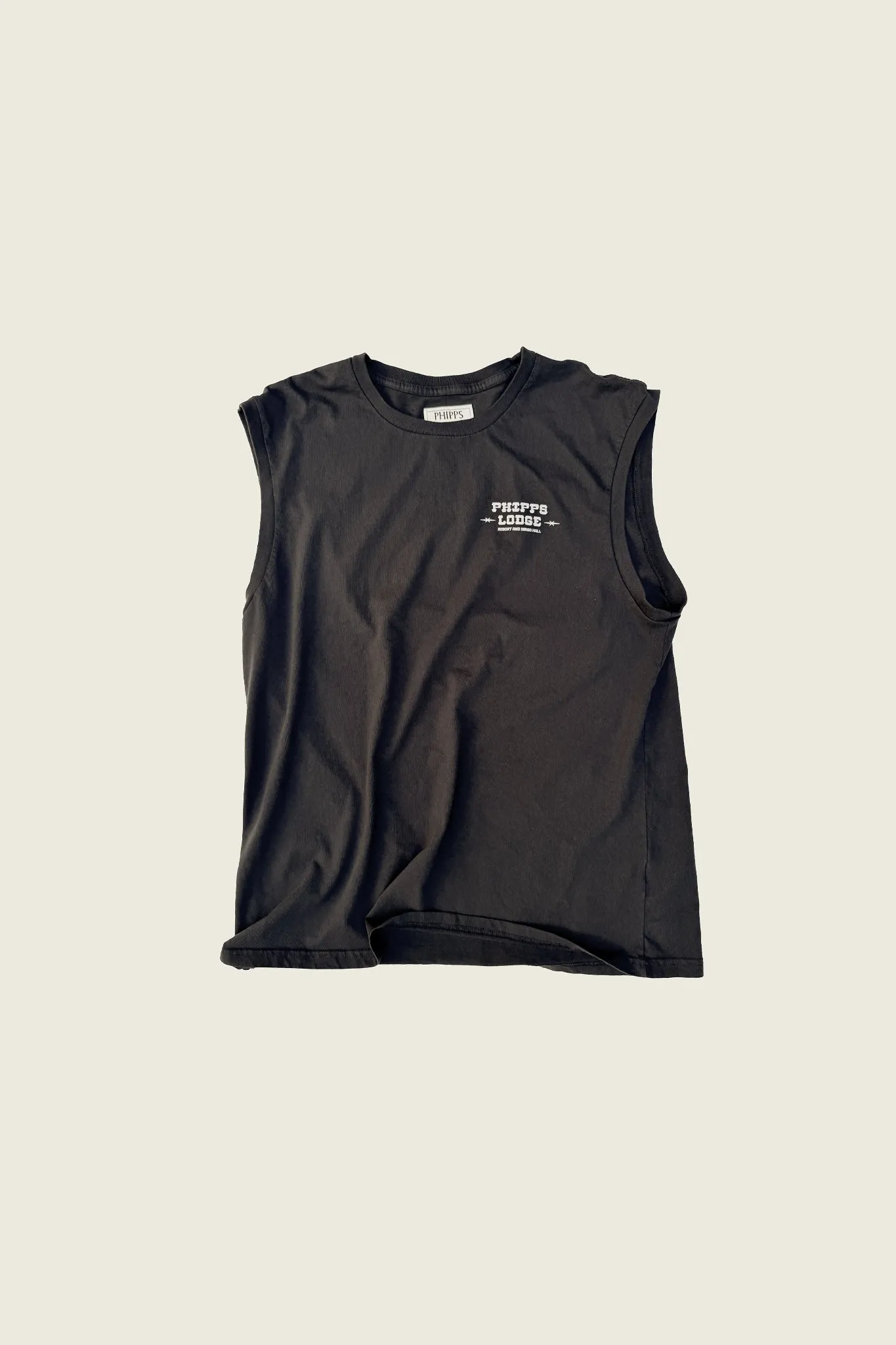 PHIPPS LODGE MUSCLE T sold by PHIPPS