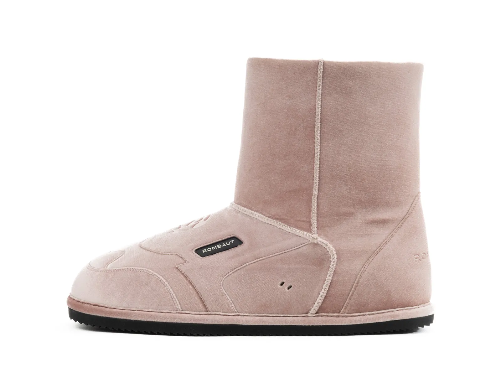 ATEM BOOT Pink Velvet sold by ROMBAUT