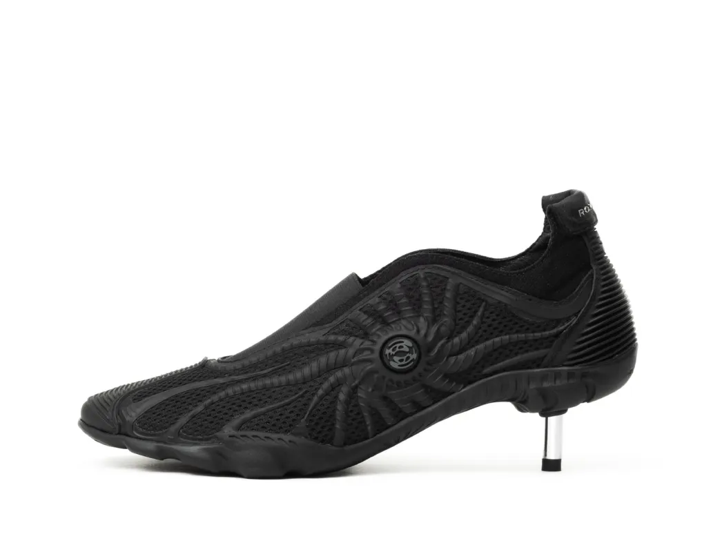 FLOW HEEL Black made by ROMBAUT