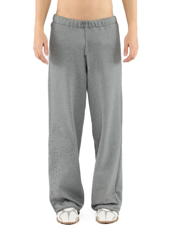 WIDE LEG PANTS Grey made by ROMBAUT