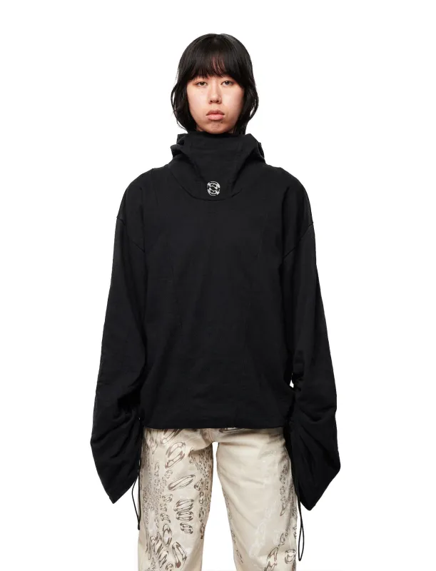 HEALER HOODIE Black made by ROMBAUT
