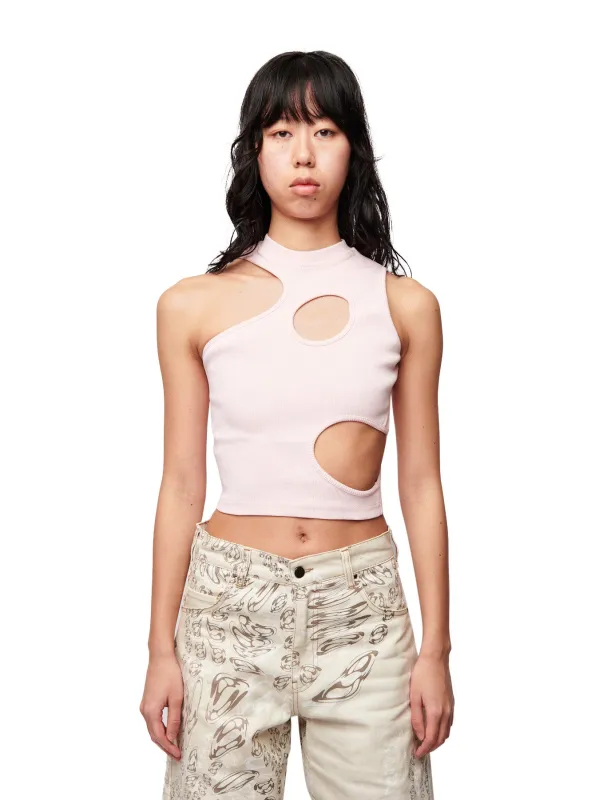 CELL TANK TOP Organic Jade made by ROMBAUT