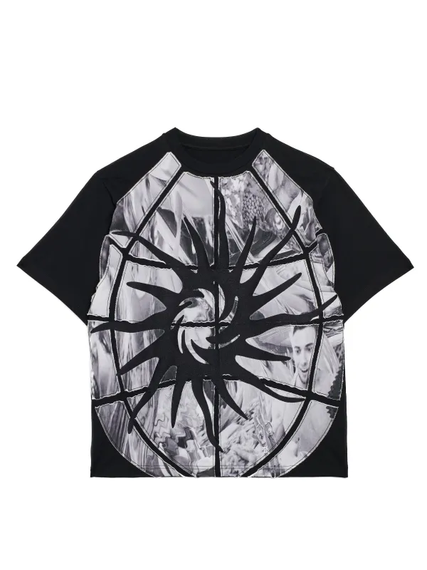 GLOBE HAPPY PEOPLE BW TEE made by ROMBAUT