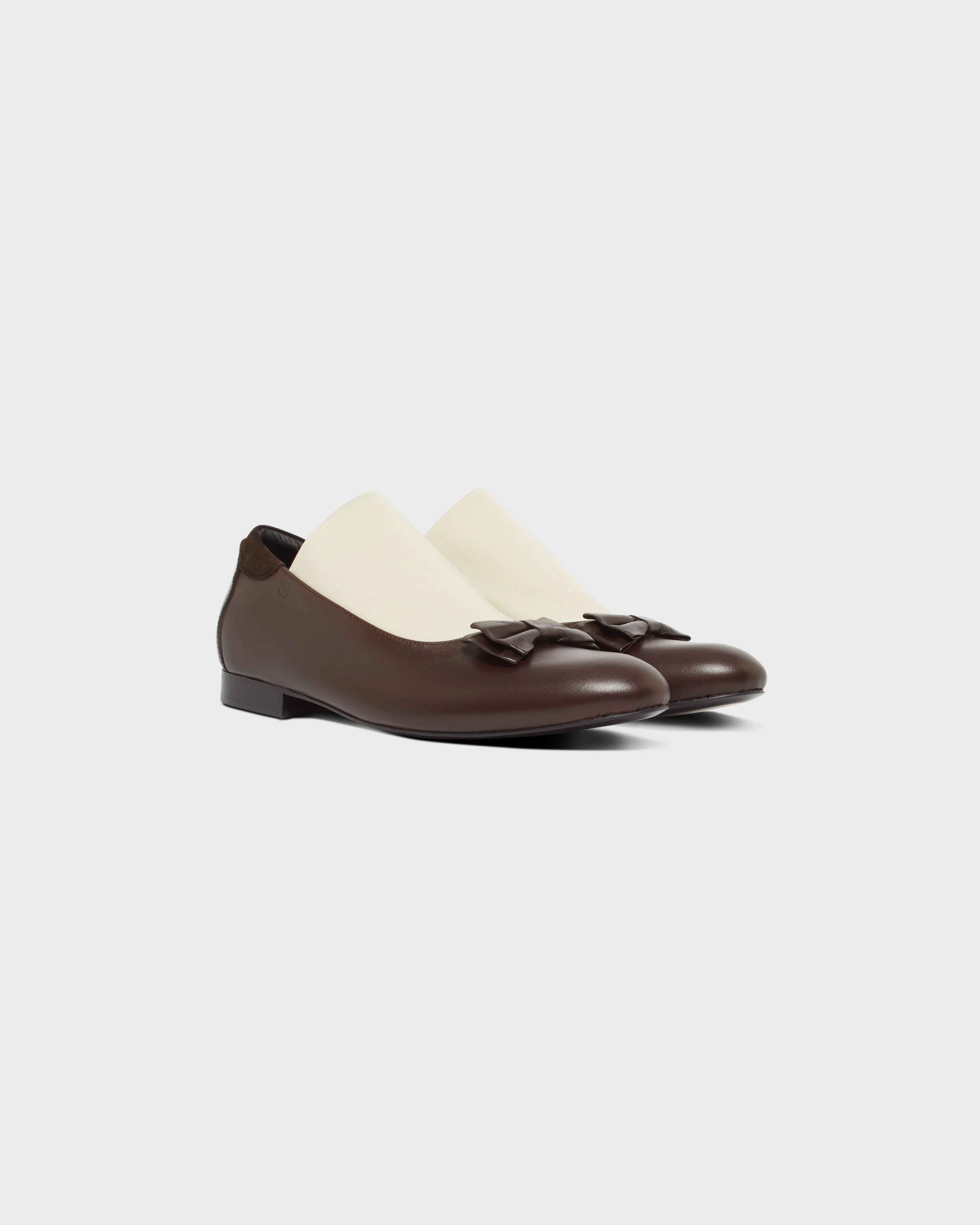 Elastic Opera Shoe in Brown & Ivory sold by Stefan Cooke product image thumbnail 2