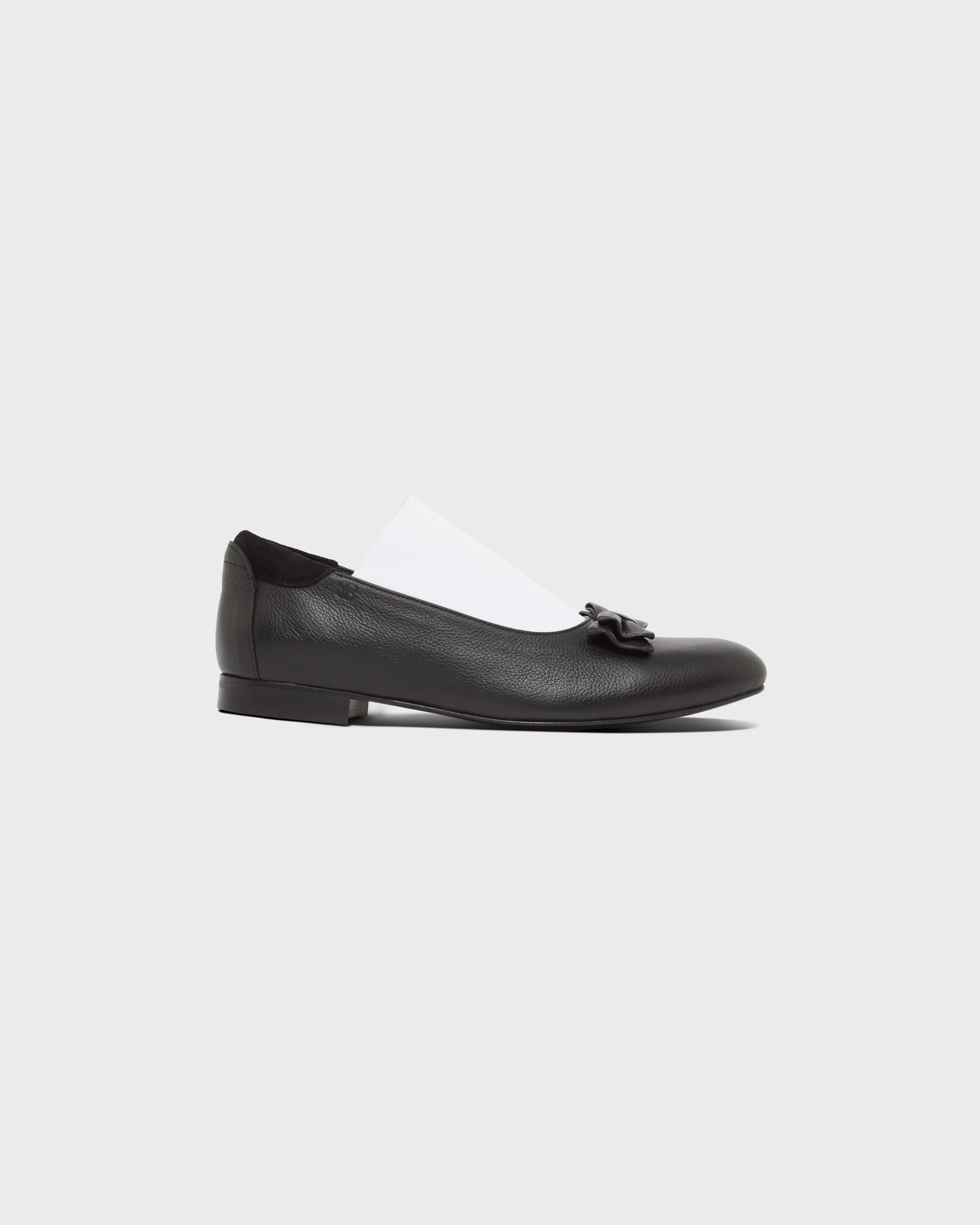 Elastic Opera Shoe in Black & White sold by Stefan Cooke