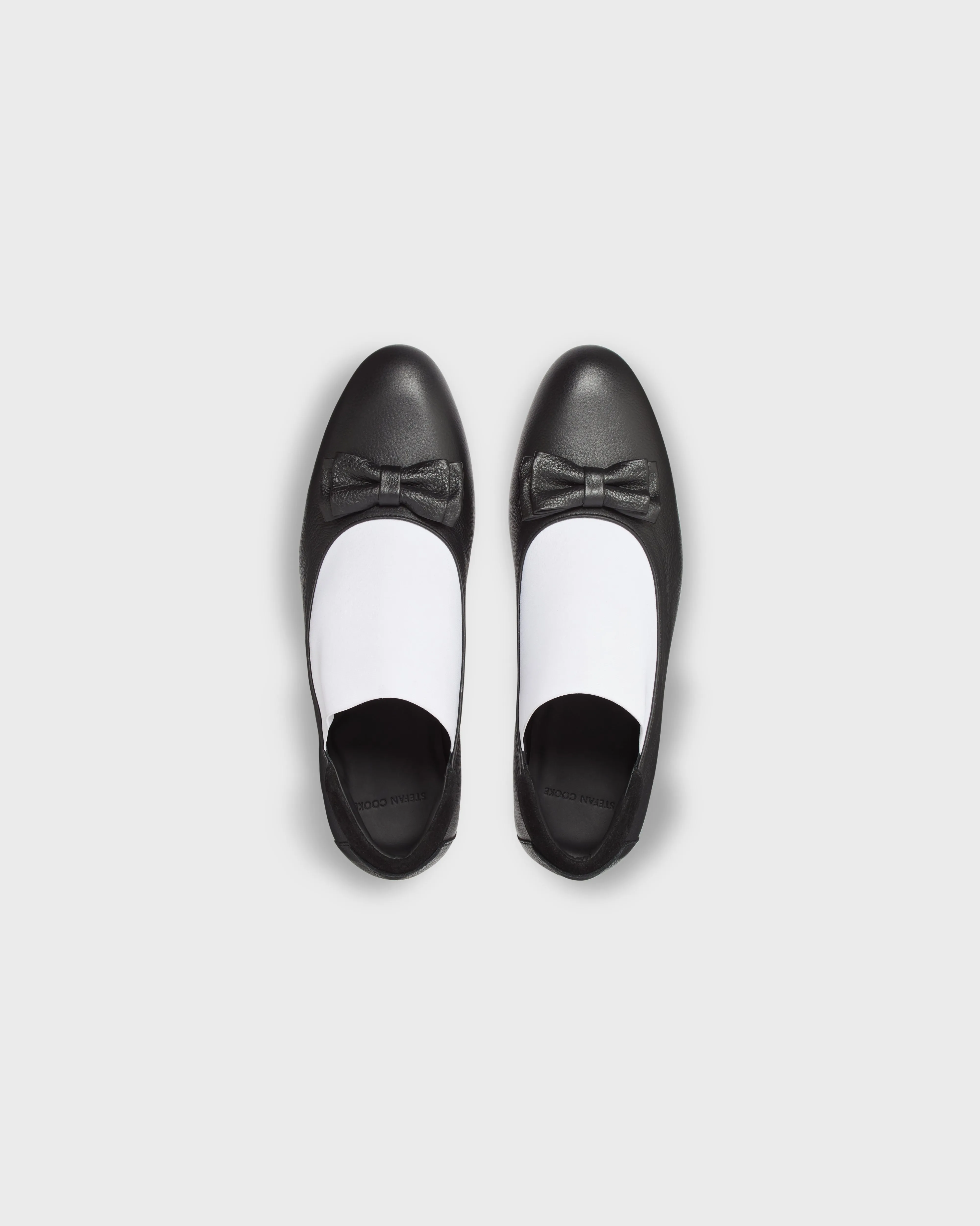 Elastic Opera Shoe in Black & White sold by Stefan Cooke product image thumbnail 4