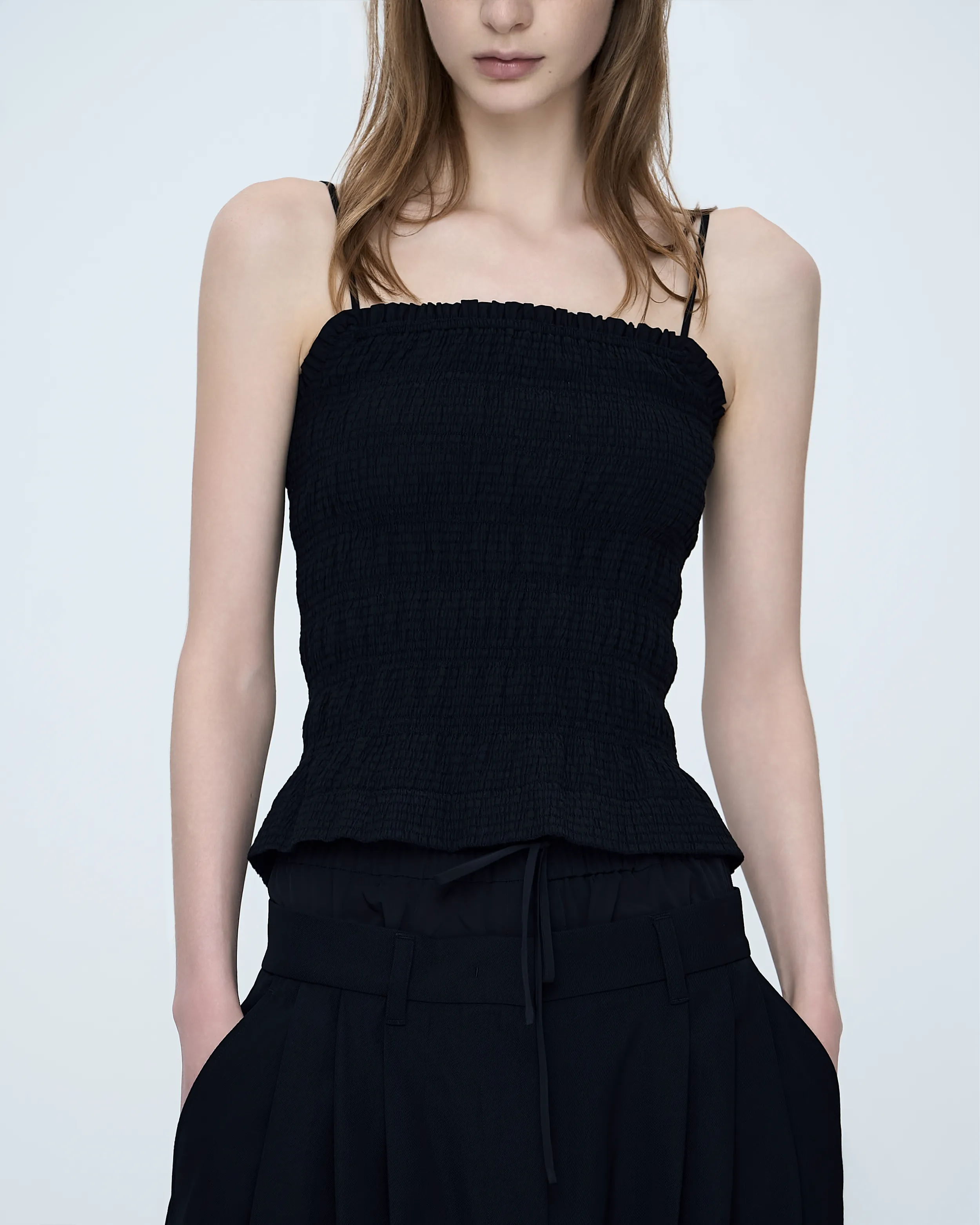 Smocked Shortie Top sold by SYSTEM product image thumbnail 2