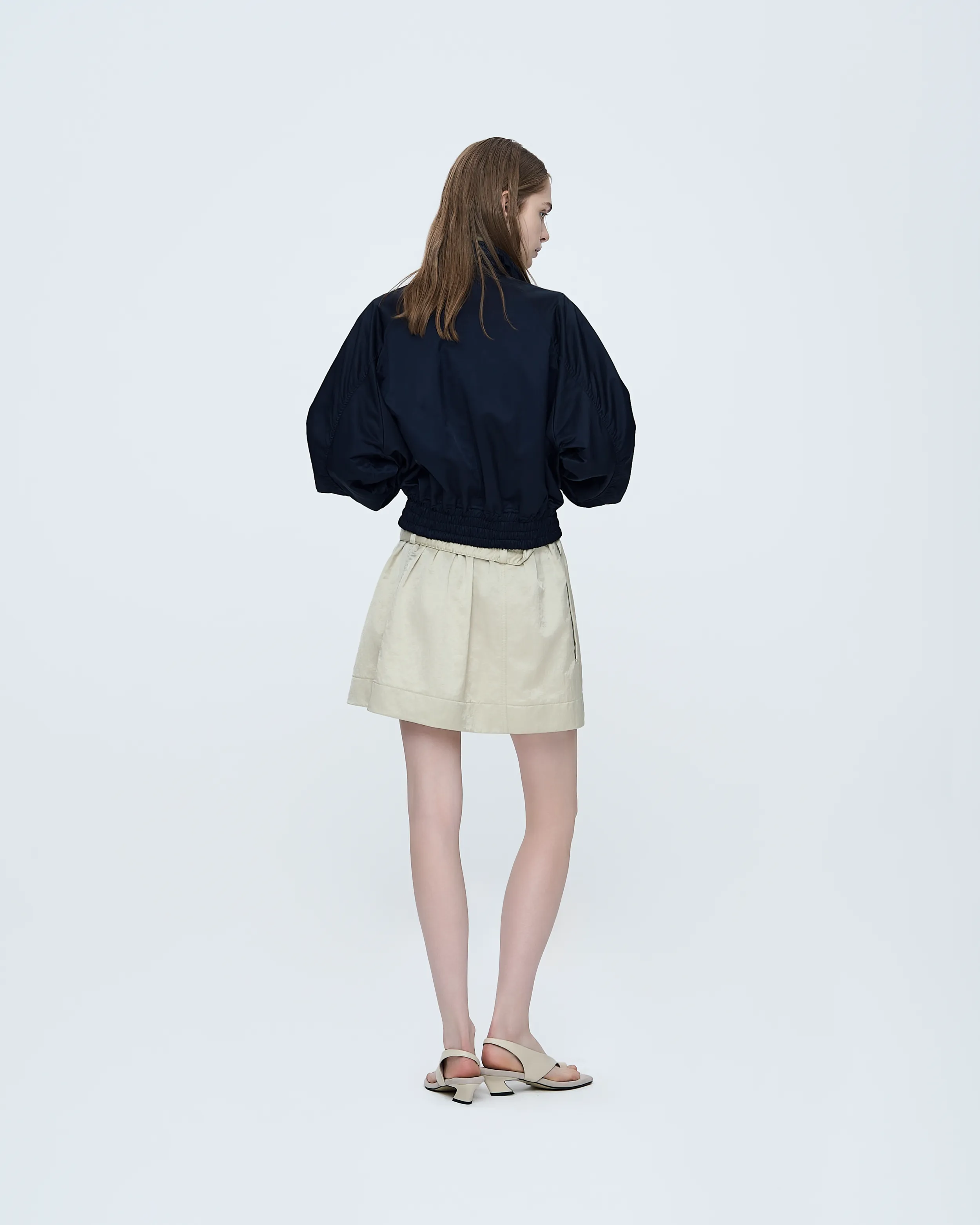 Belted Micro Mini Skirt sold by SYSTEM product image thumbnail 2
