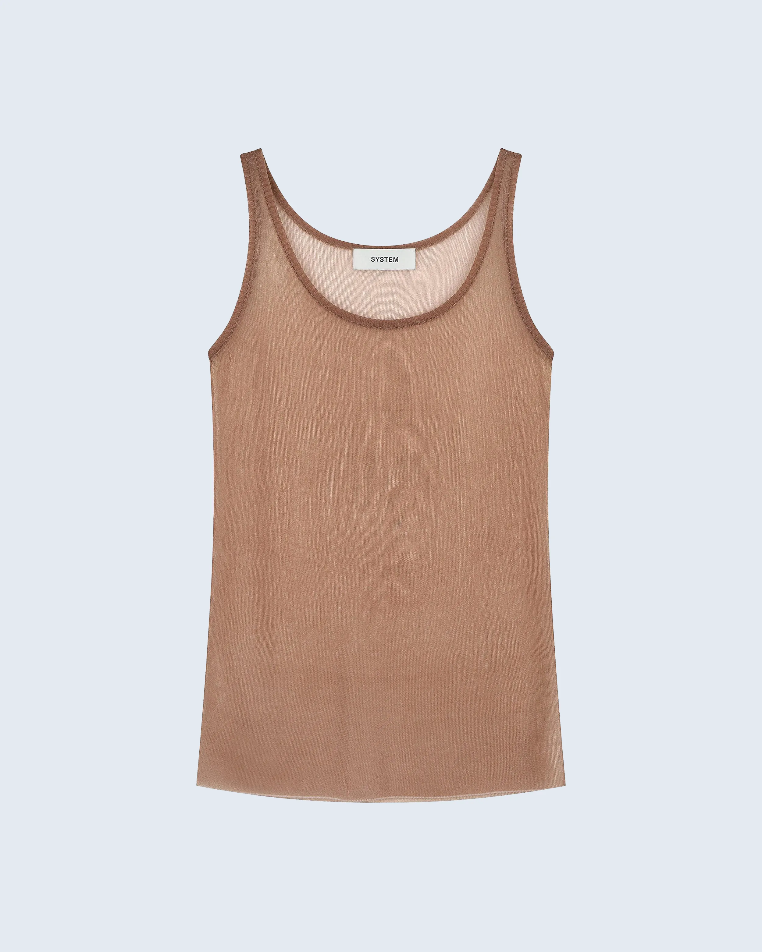 Sheer Twinkle Sleeveless Knit Top sold by SYSTEM
