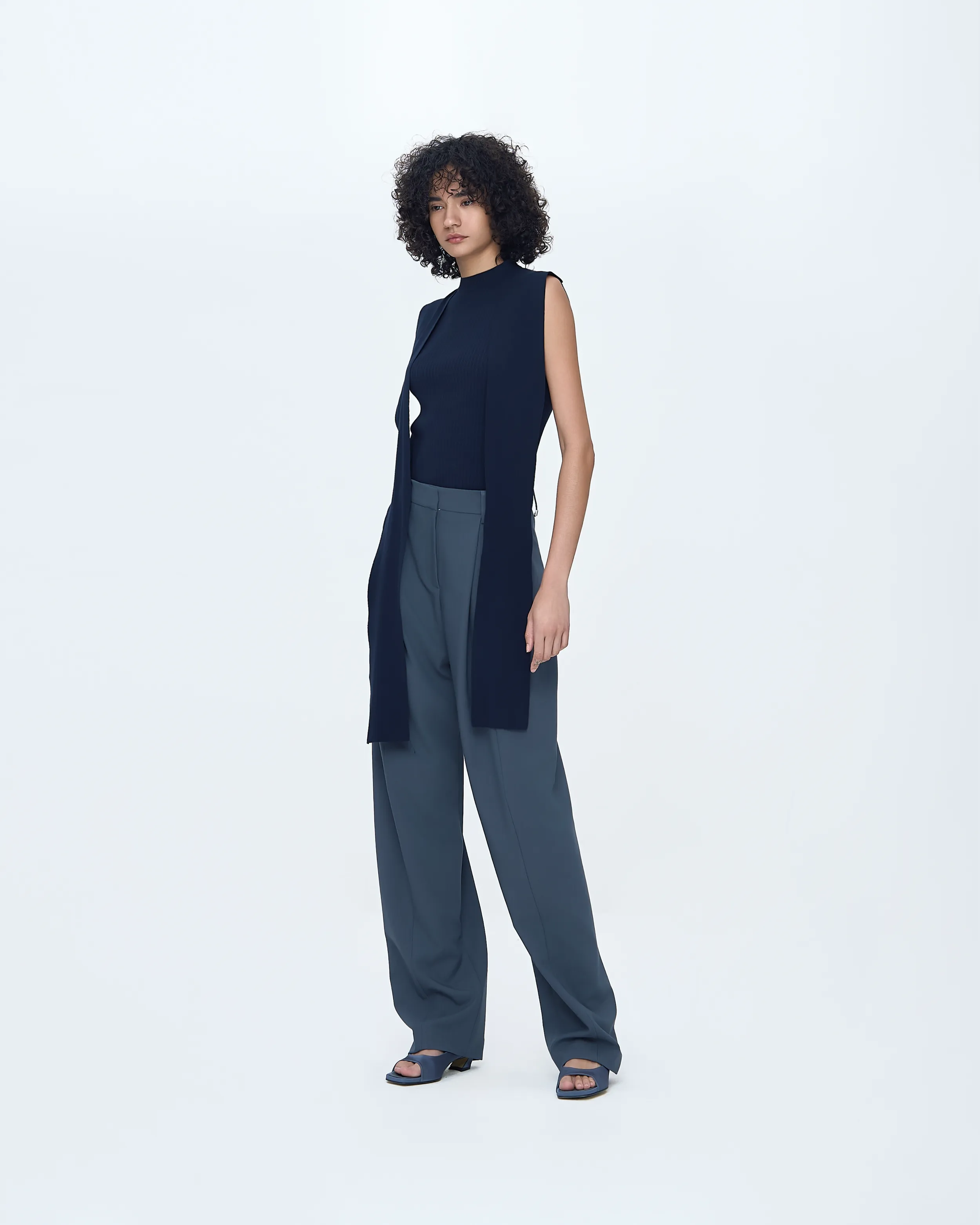 Scarf-Tie Sleeveless Knit Top sold by SYSTEM product image thumbnail 2