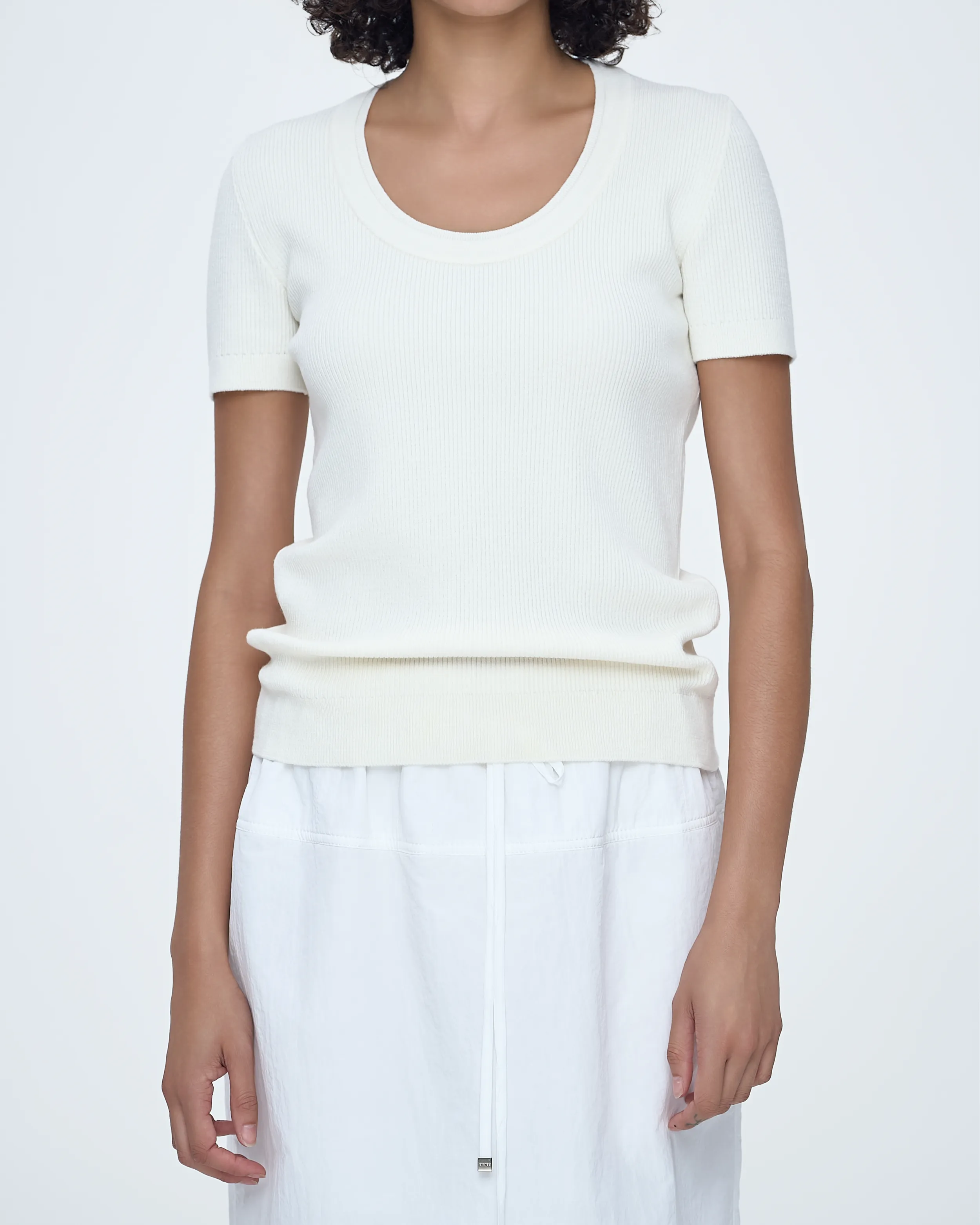 Slim-Fit Knit Top sold by SYSTEM product image thumbnail 4