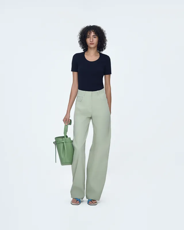 Slim-Fit Knit Top made by SYSTEM