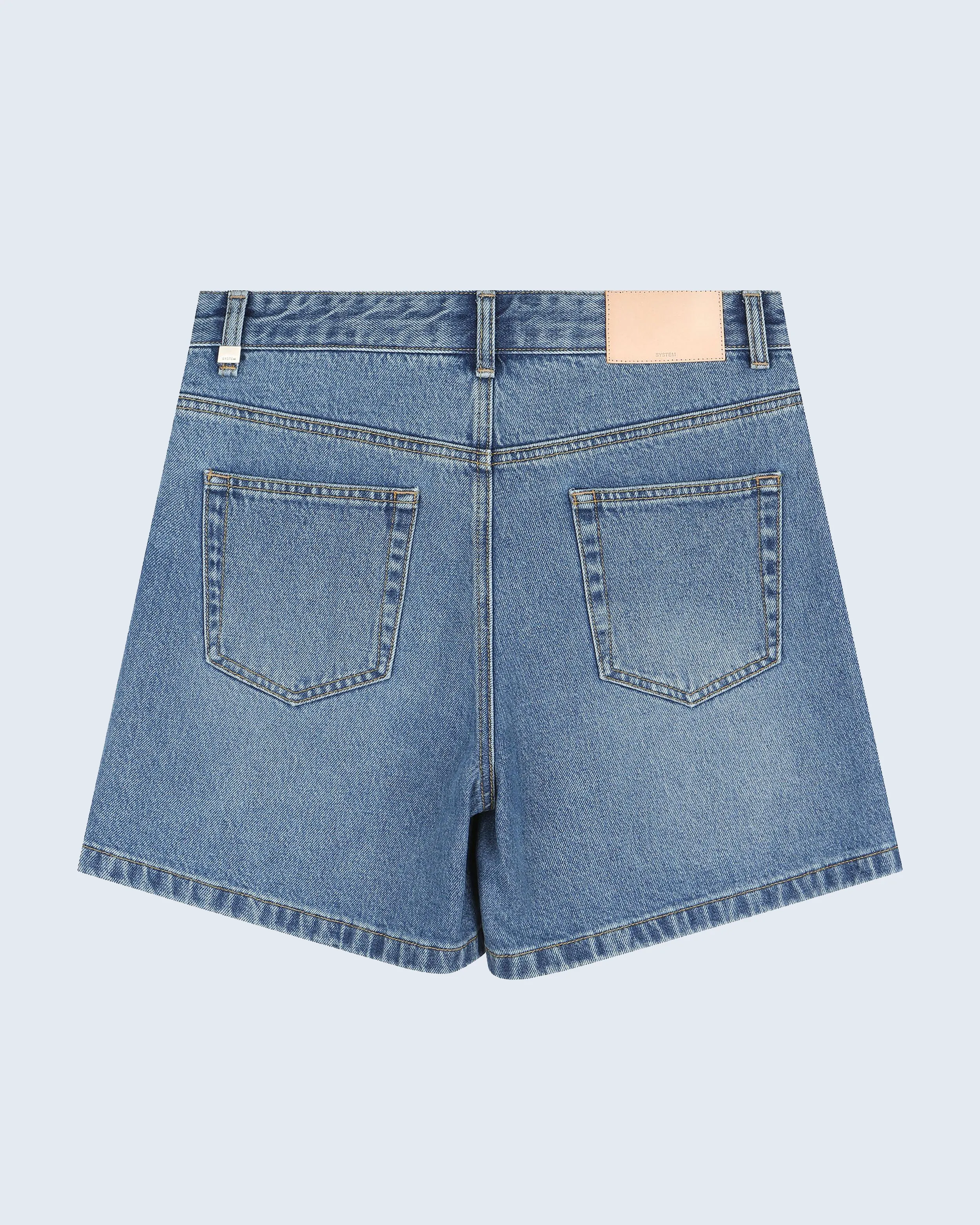 Denim Shorts sold by SYSTEM product image thumbnail 5