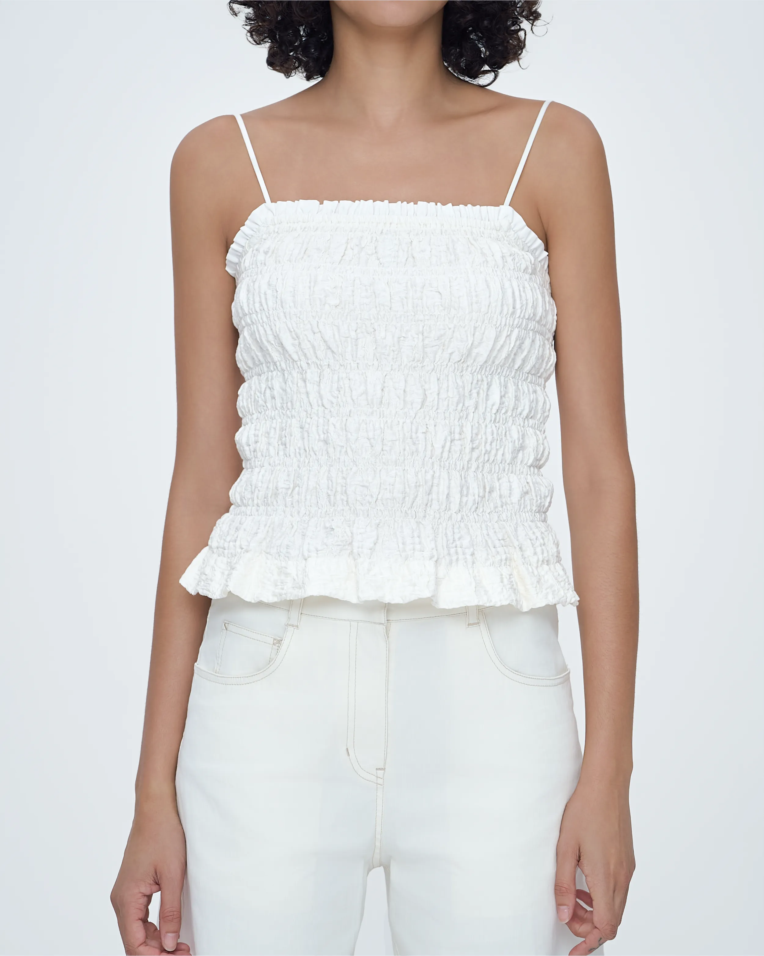 Smocked Shortie Top sold by SYSTEM product image thumbnail 2